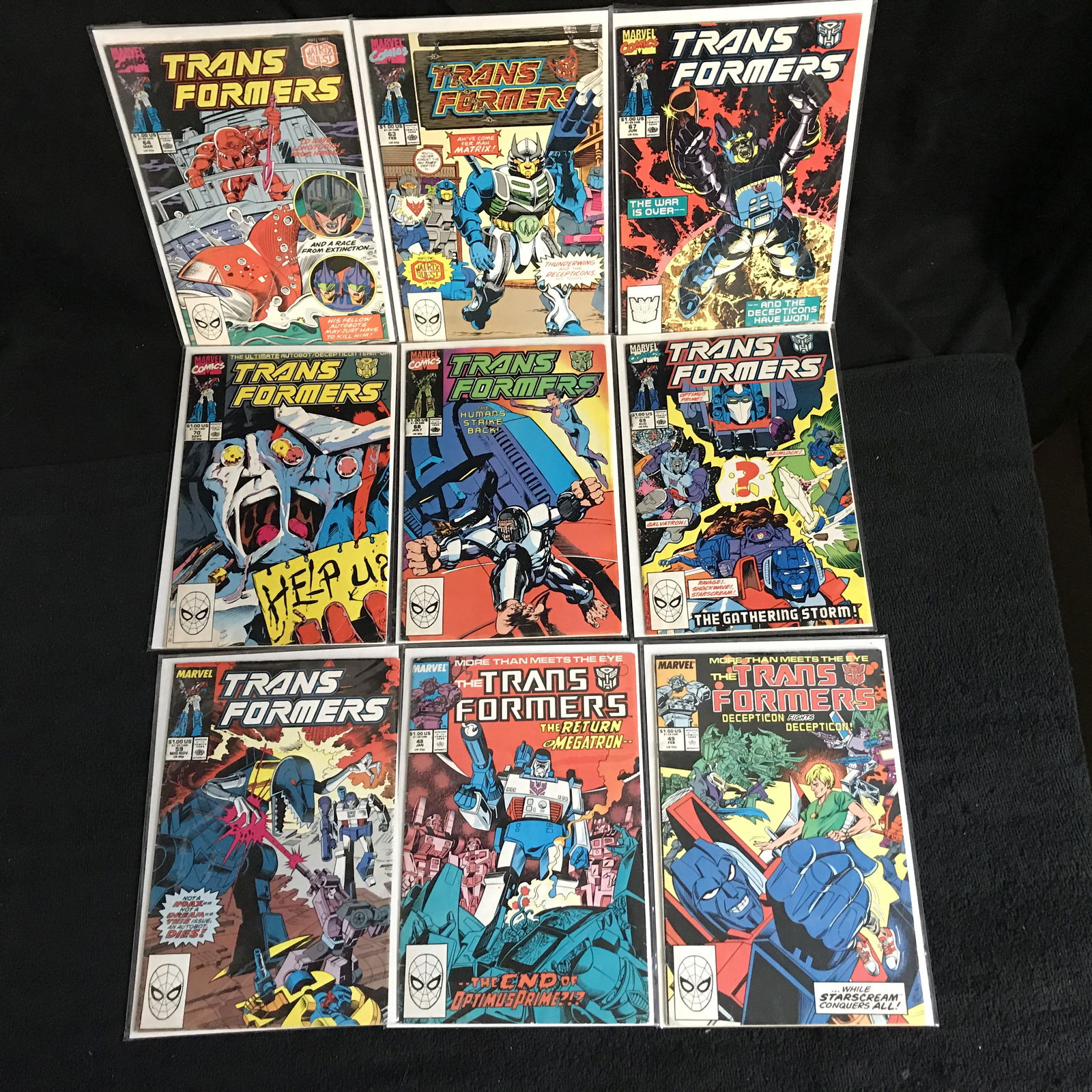 THE TRANSFORMERS COMIC BOOK LOT (MARVEL COMICS) (1 of 1)