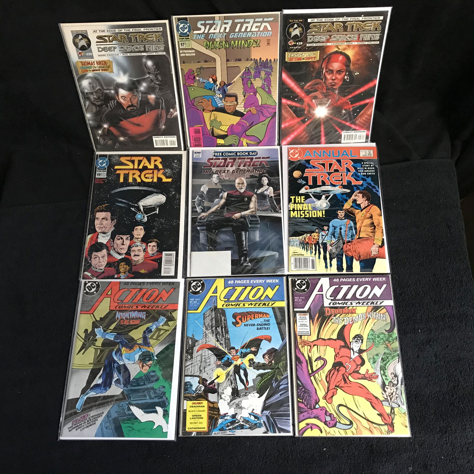 STAR TREK THE NEXT GENERATION/ ACTION COMICS WEEKLY (1 of 1)