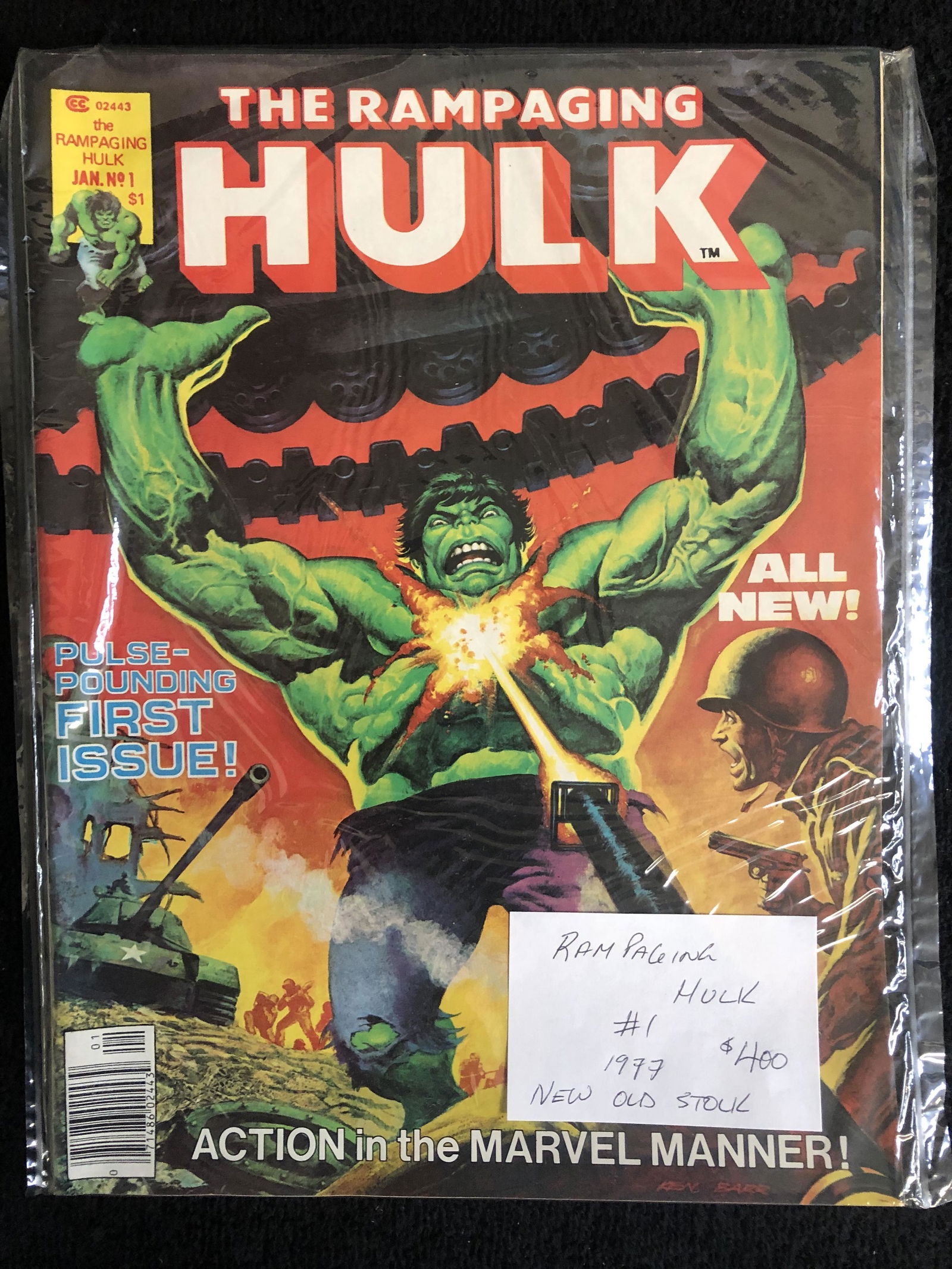 THE RAMPAGING HULK #1 (1977) NEW OLD STOCK (1 of 1)