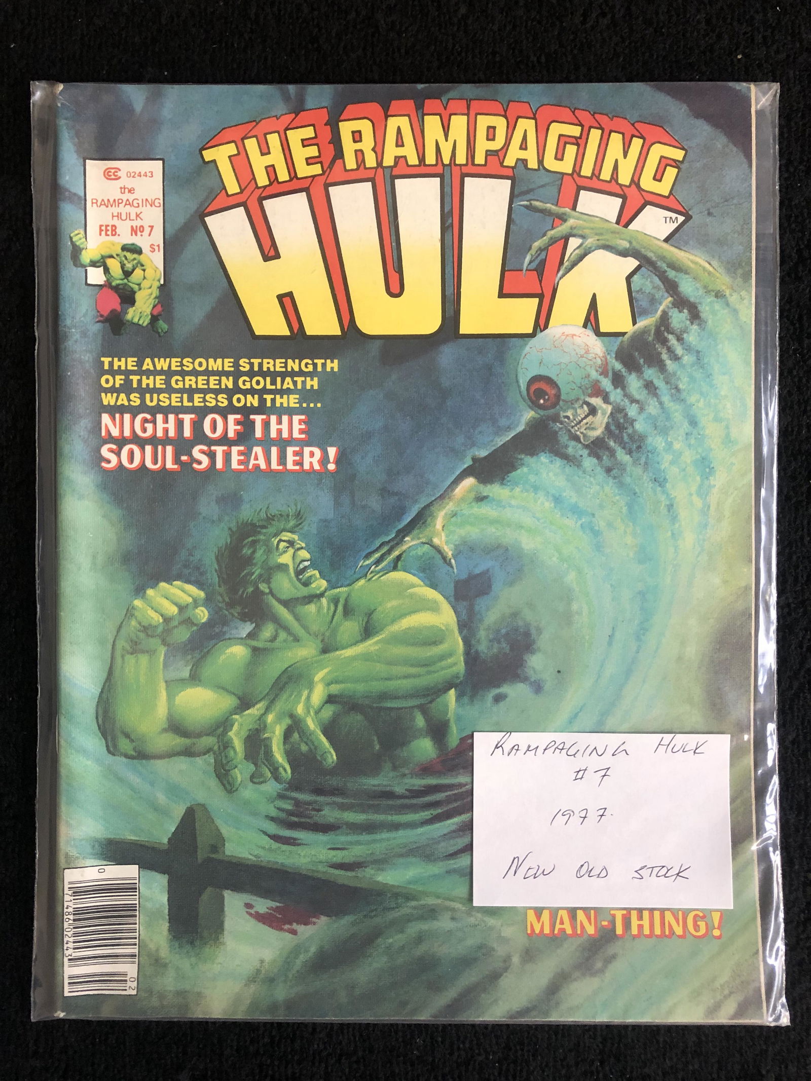THE RAMPAGING HULK #7 (1977) NEW OLD STOCK (1 of 1)