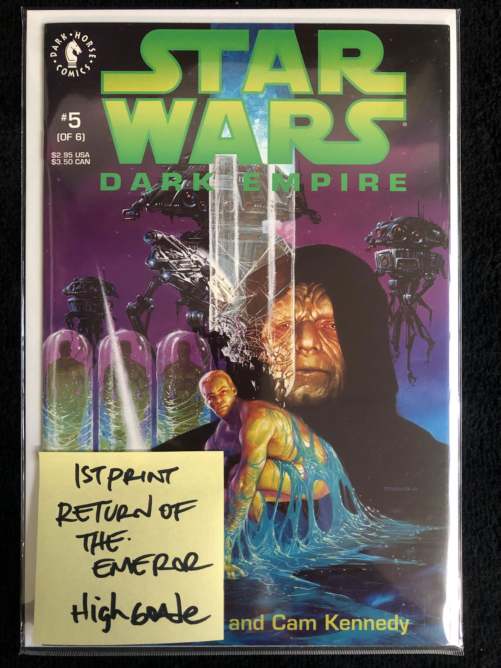 STAR WARS #5 of 6 DARK EMPIRE (DARK HORSE COMICS) (1 of 1)