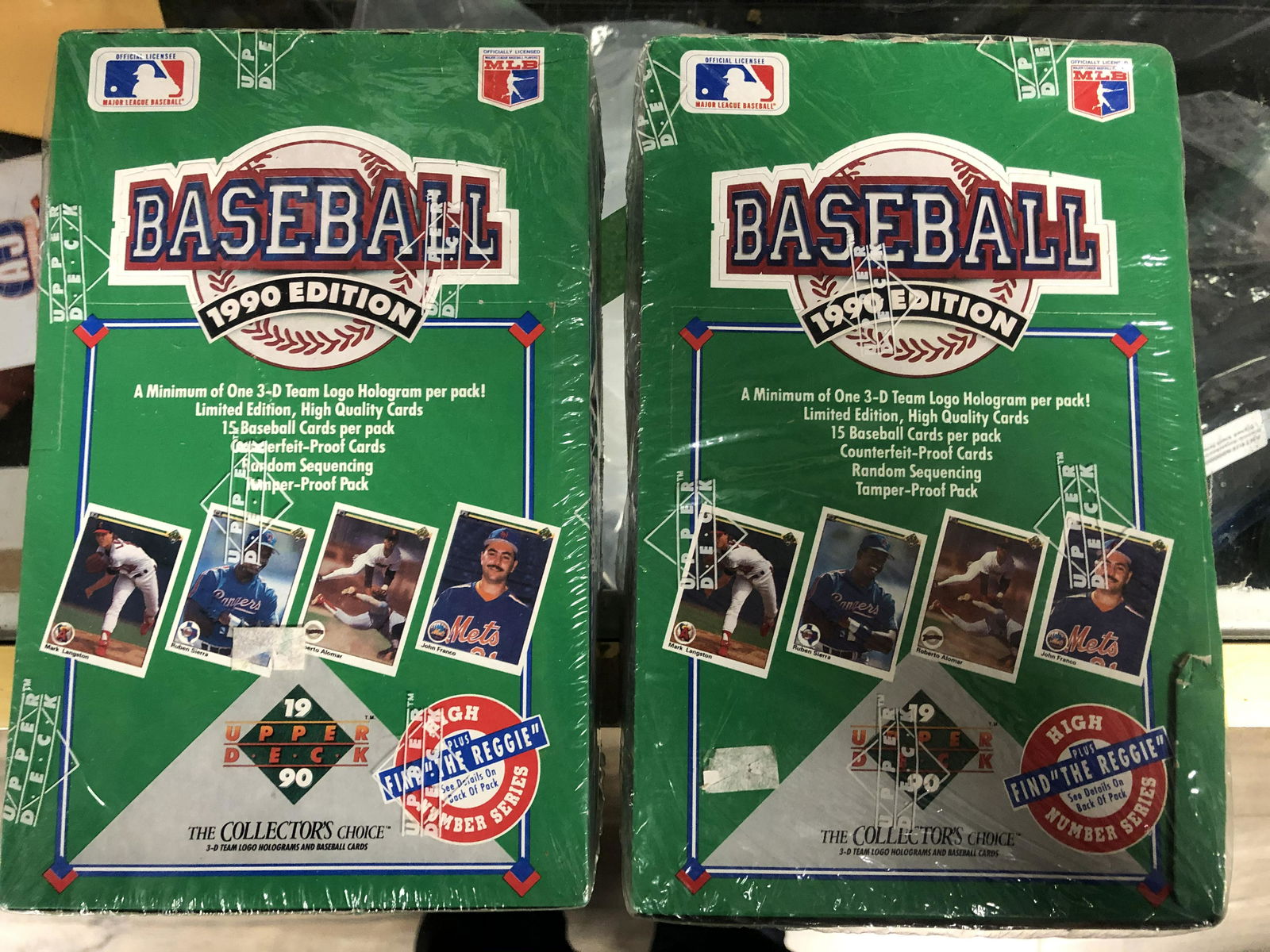 1990 UPPER DECK BASEBALL EDITION BLASTER BOX LOT (1 of 1)