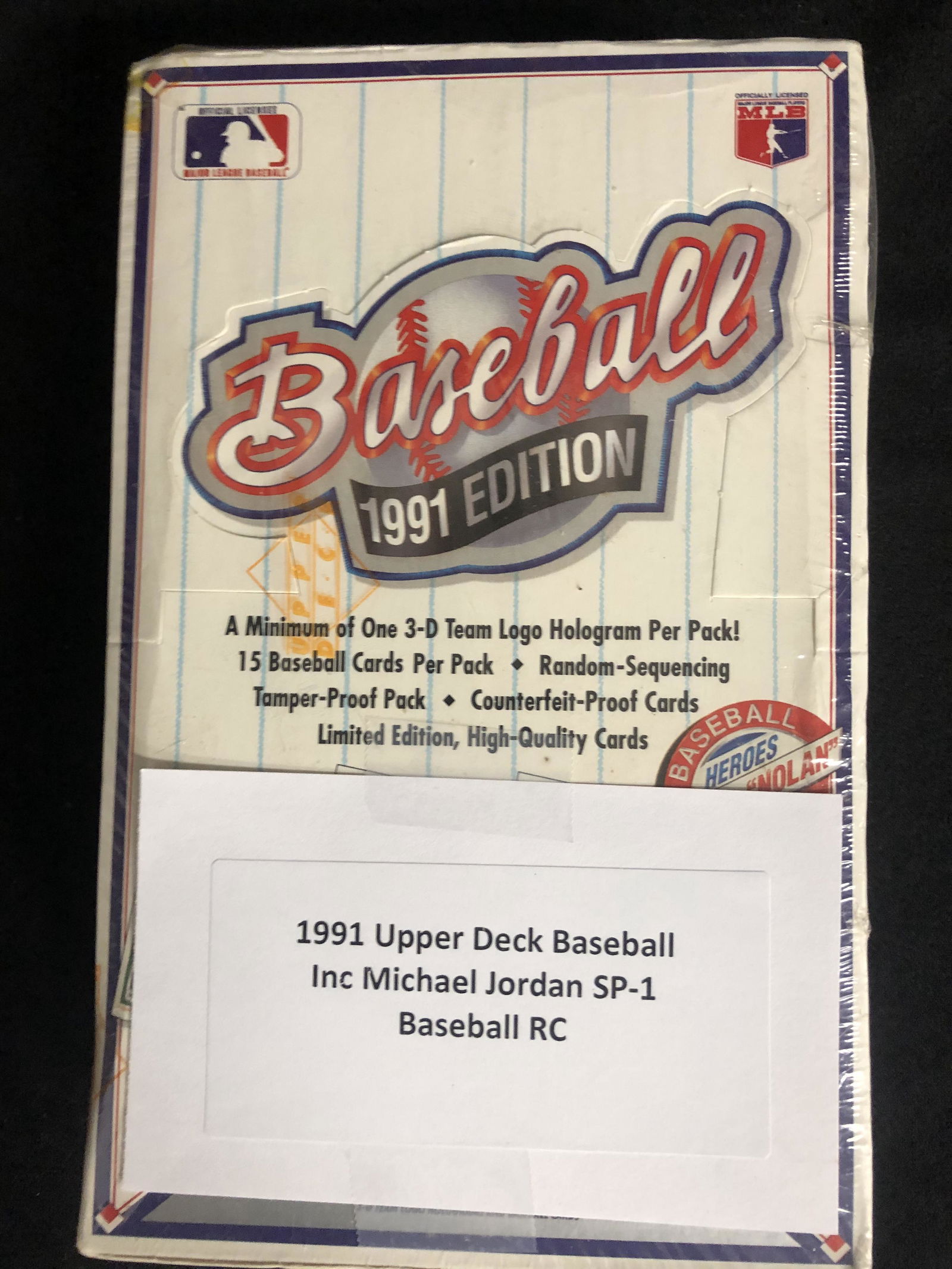 1991 UPPER DECK BASEBALL HIGH NUMBERS BOX (1 of 1)