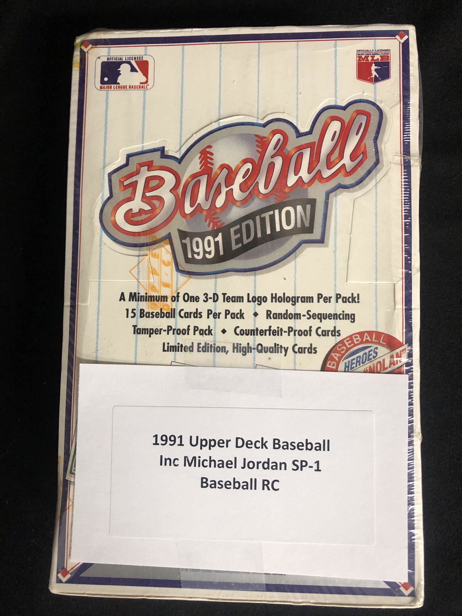 1991 UPPER DECK BASEBALL HIGH NUMBERS BOX (1 of 1)