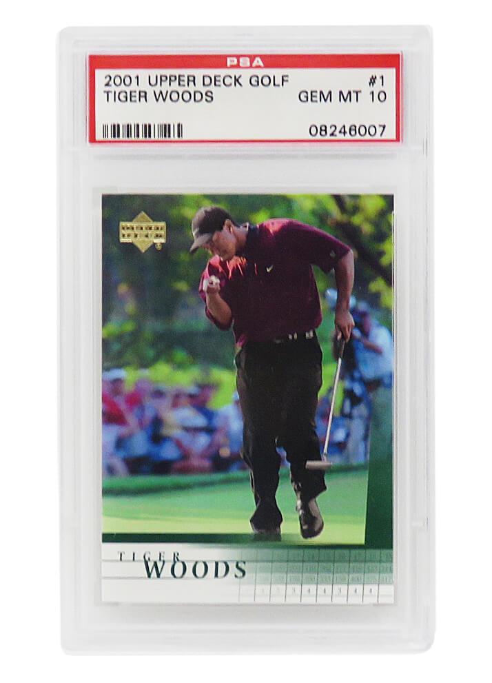 TIGER WOODS 2001 UPPER DECK GOLF #1 RC ROOKIE CARD ? (1 of 1)