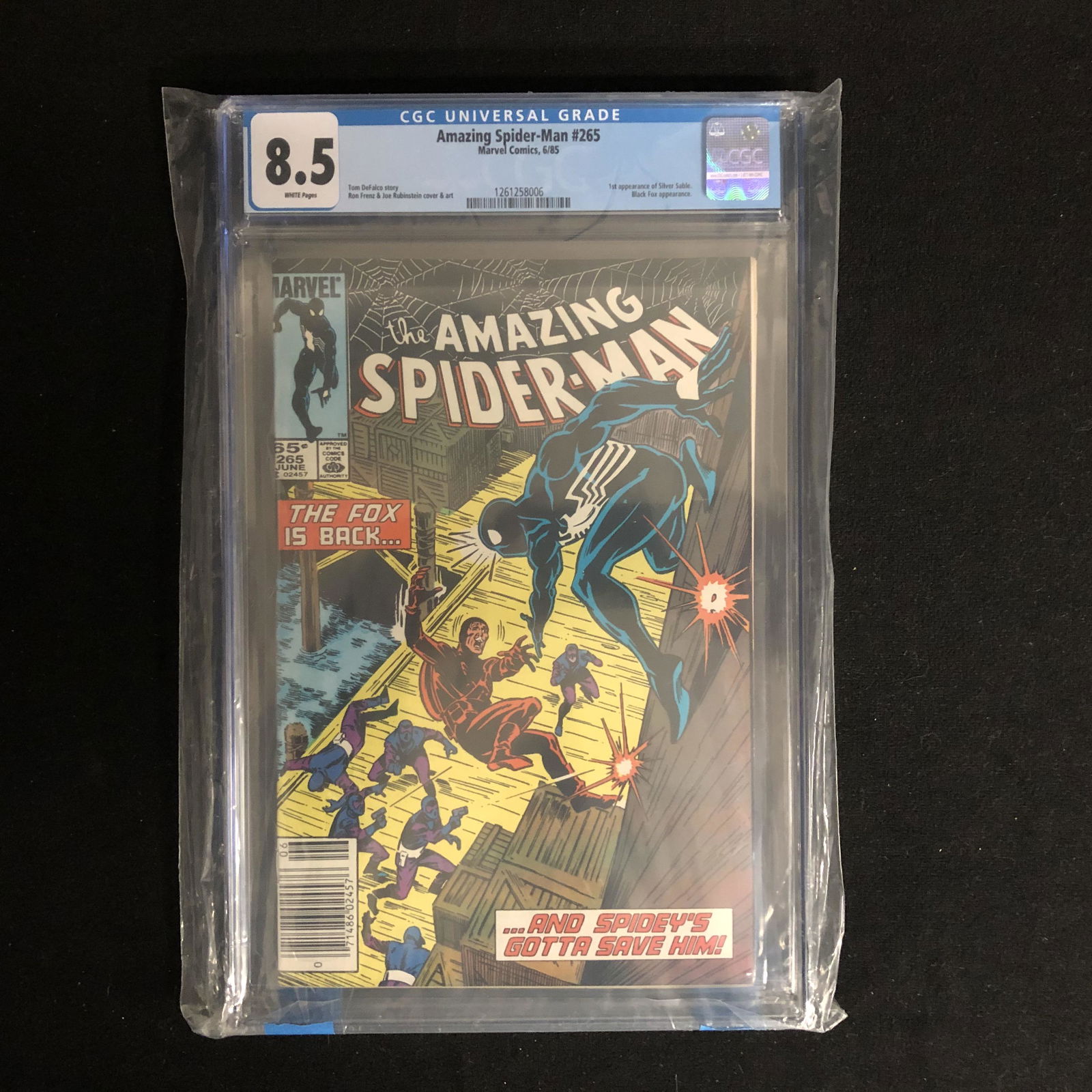 THE AMAZING SPIDER-MAN #265 CGC GRADE 8.5 (MARVEL (1 of 1)