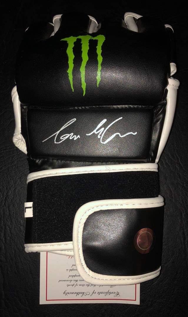 NOTORIUS CONNOR MCGREGOR SIGNED MONSTER UFC GLOVE W/COA (1 of 2)