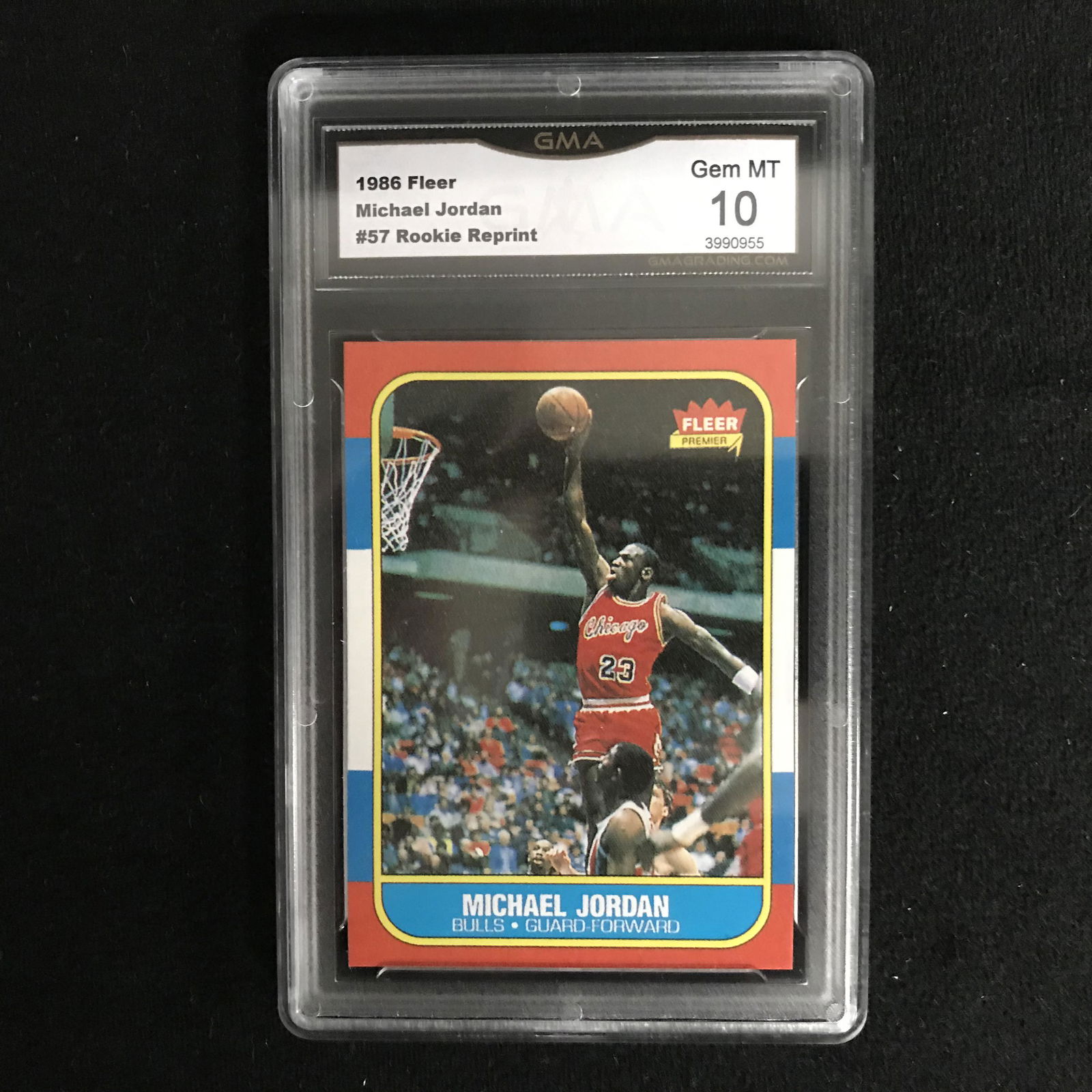 1986 FLEER MICHAEL JORDAN #57 ROOKIE REPRINT (GEM MINT (1 of 1)