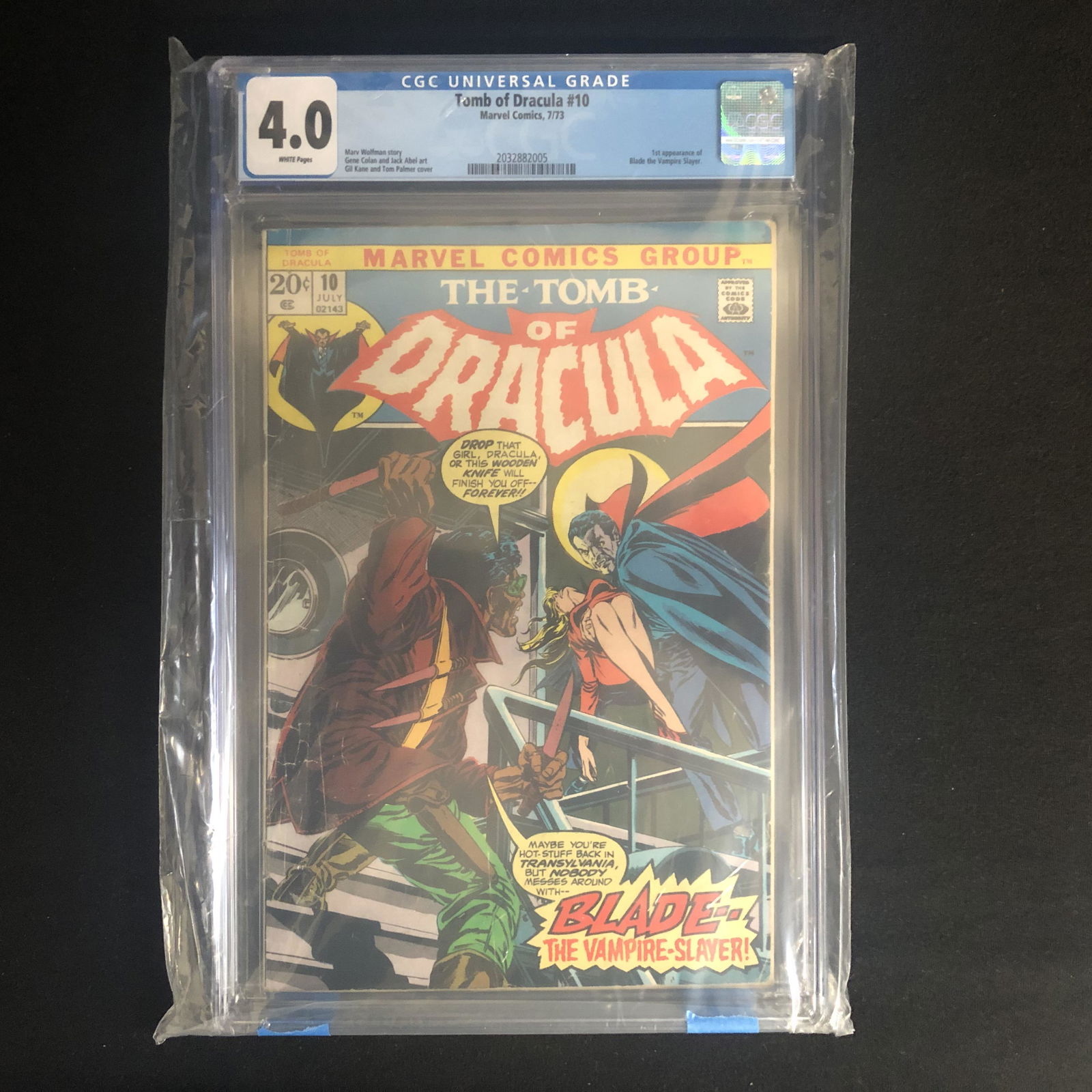 TOMB OF DRACULA #10 (CGC 4.0) MARVEL COMICS (1 of 1)