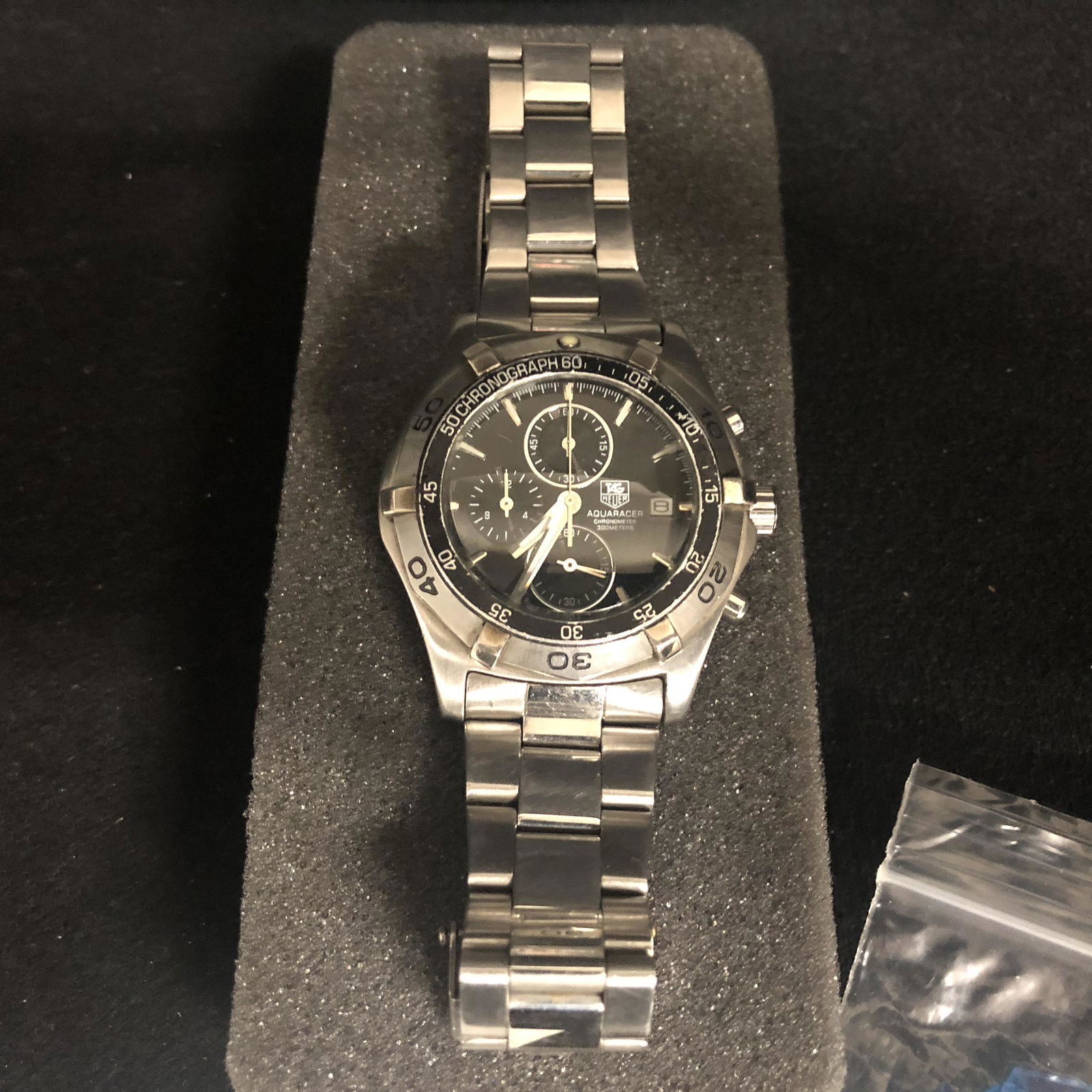 AUTHENTIC MENS TAG HEUER AQUARACER WATCH ( EXCELLENT (1 of 4)