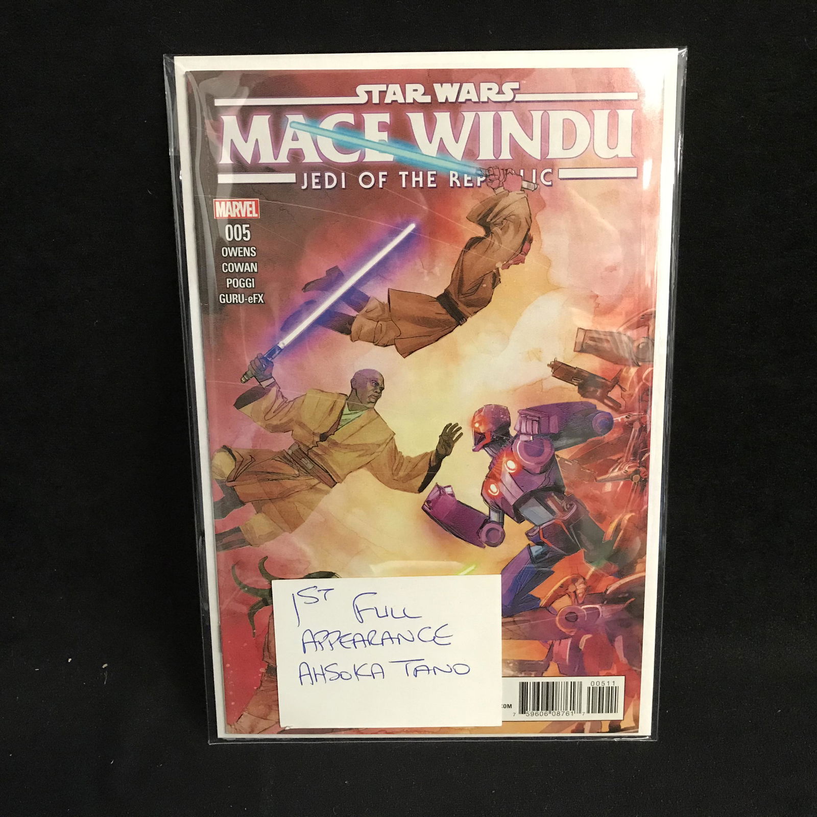 STAR WARS: MACE WINDU #5 (1ST APPEARANCE AHSOKA TAND) (1 of 1)