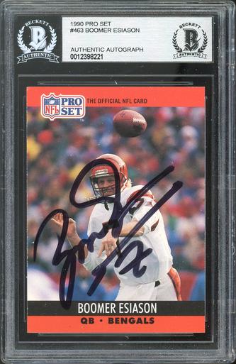 Bengals Boomer Esiason Authentic Signed 1990 Pro Set (1 of 2)