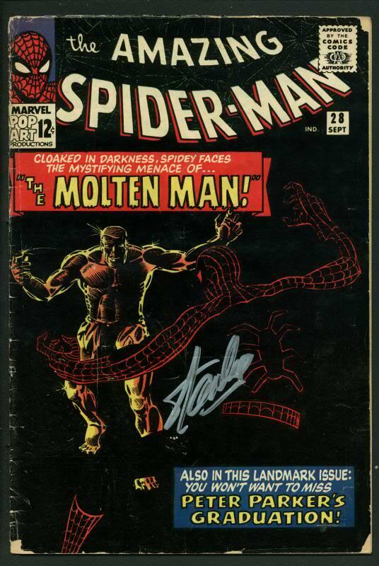 Stan Lee Signed Amazing Spider-Man #28 Comic Book 1St M (1 of 1)