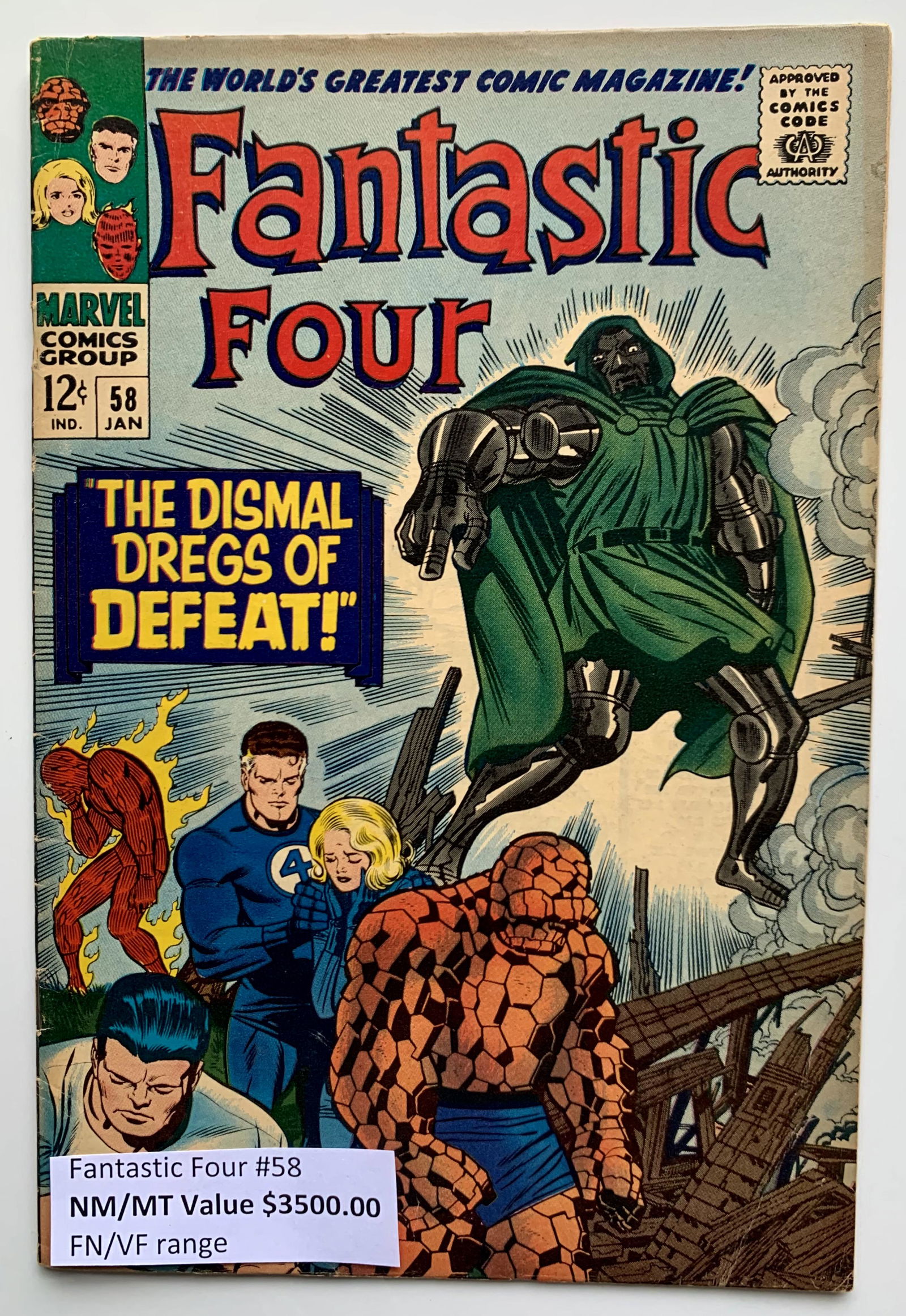 FANTASTIC FOUR #58 (MARVEL COMICS) (1 of 1)
