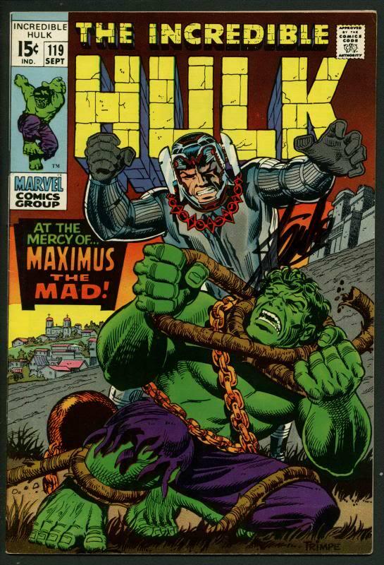 Stan Lee Signed The Incredible Hulk #119 Comic Book Max (1 of 1)