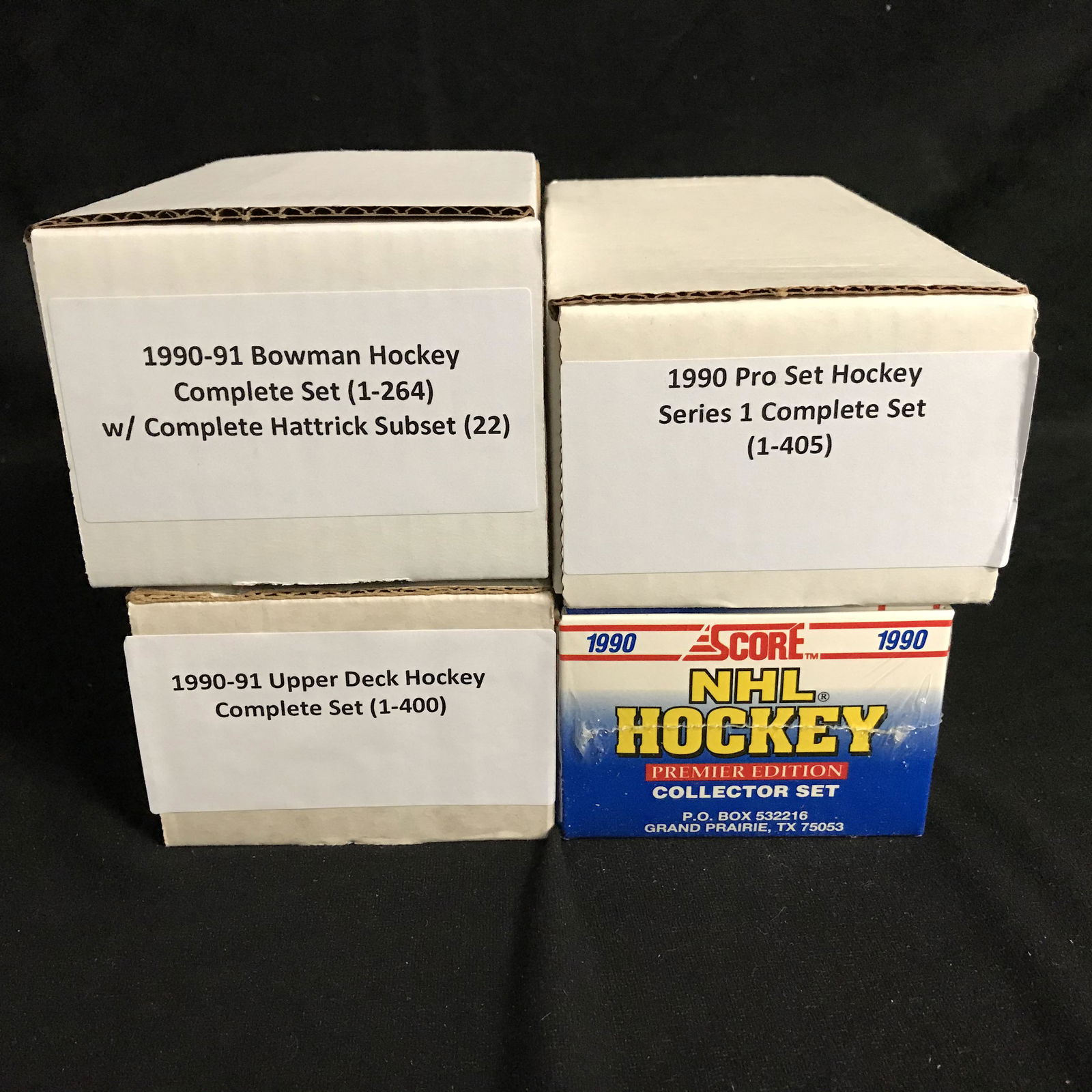 Early 1990s Complete Hockey Card Sets Lot (1990 Pro