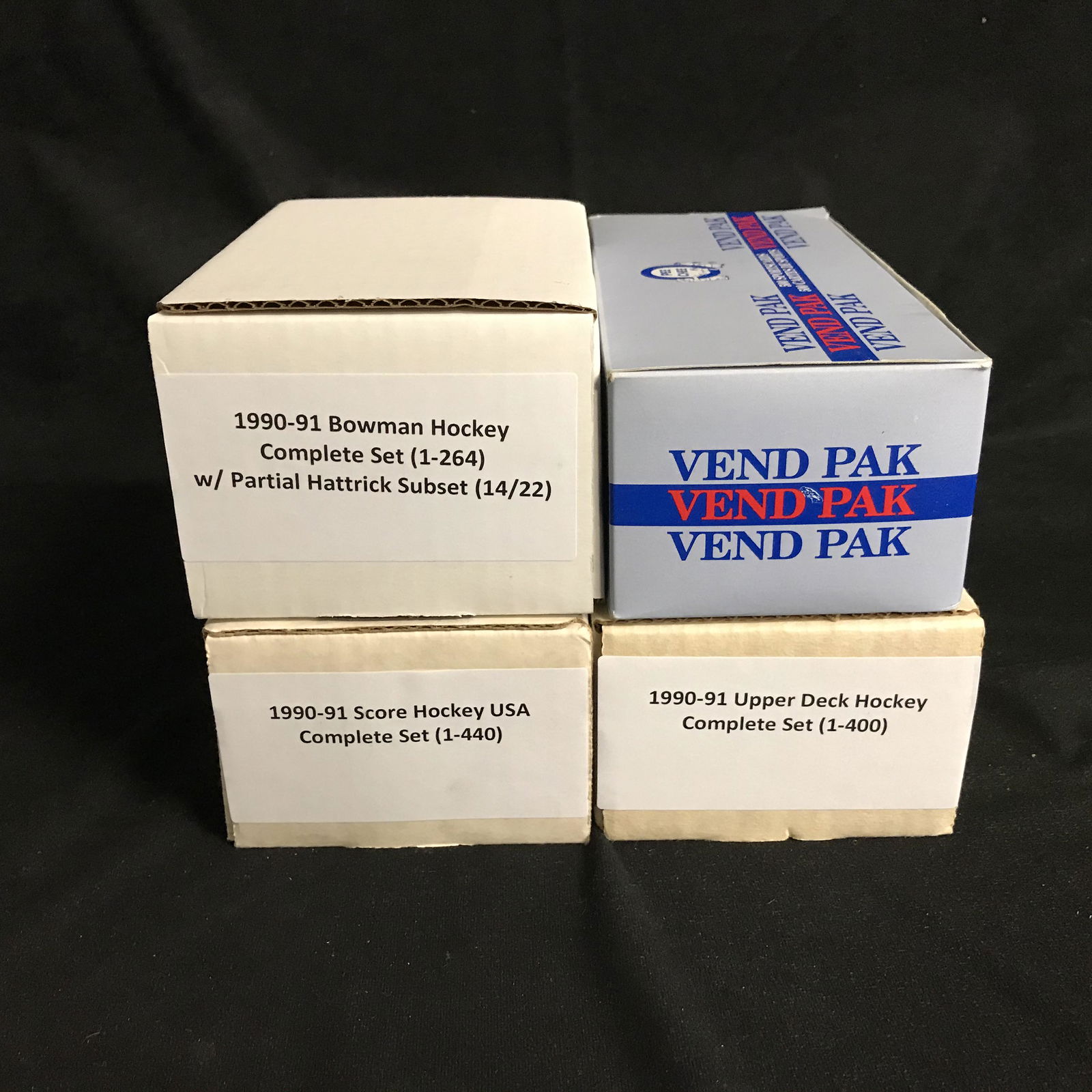 EARLY 1990s COMPLETE HOCKEY CARD SETS LOT (1990-91 (1 of 1)