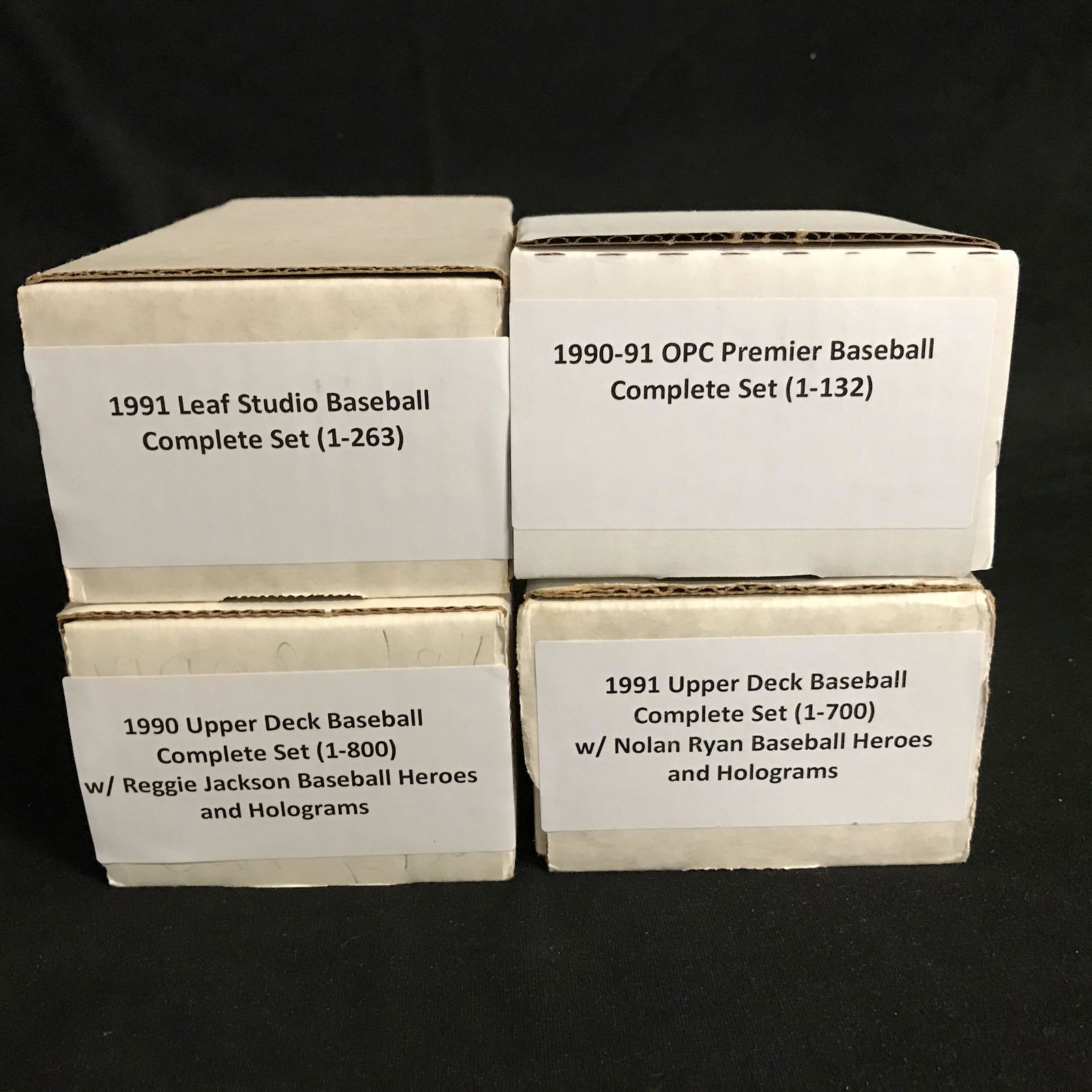 EARLY 1990s COMPLETE BASEBALL CARD SETS LOT (1 of 1)