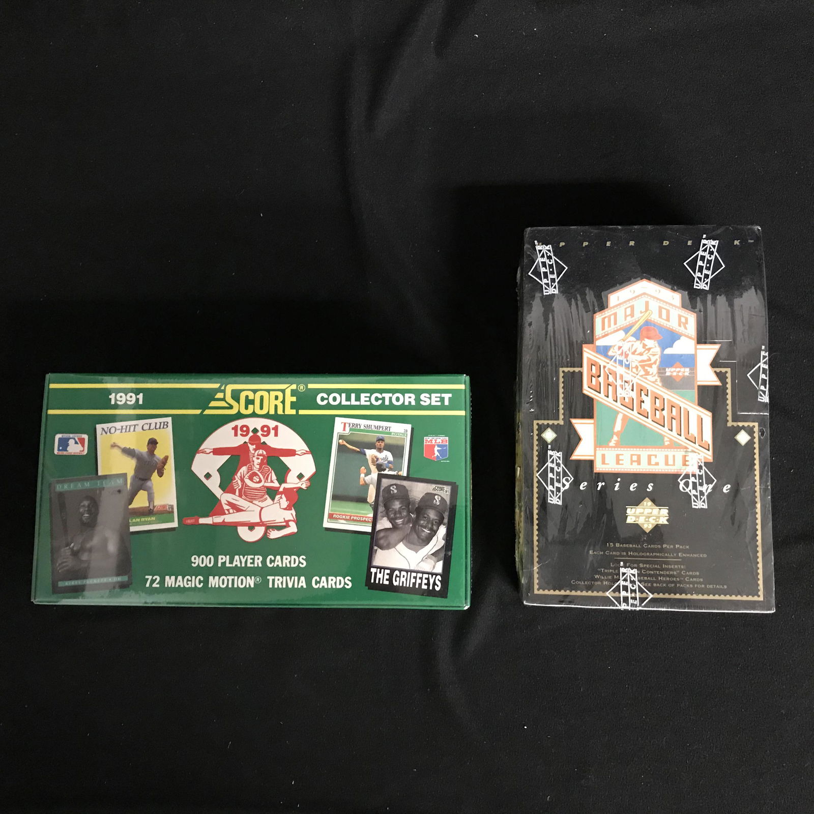 EARLY 1990s BASEBALL CARD BOXES LOT (1 of 1)
