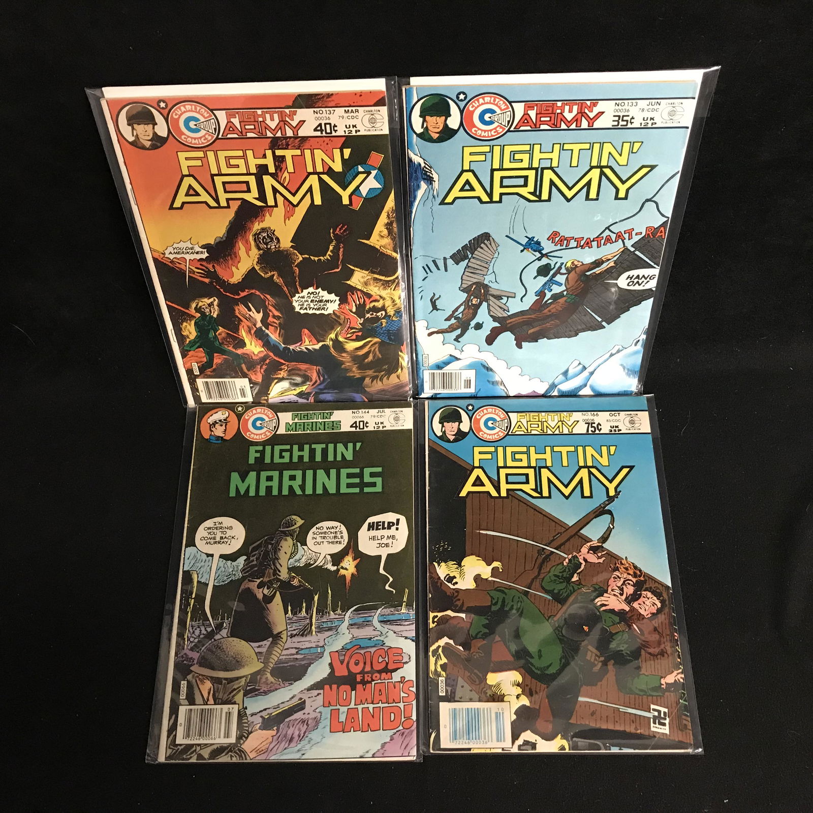 VINTAGE FIGHTIN' ARMY COMIC BOOK LOT (CHARLTON COMICS) (1 of 1)