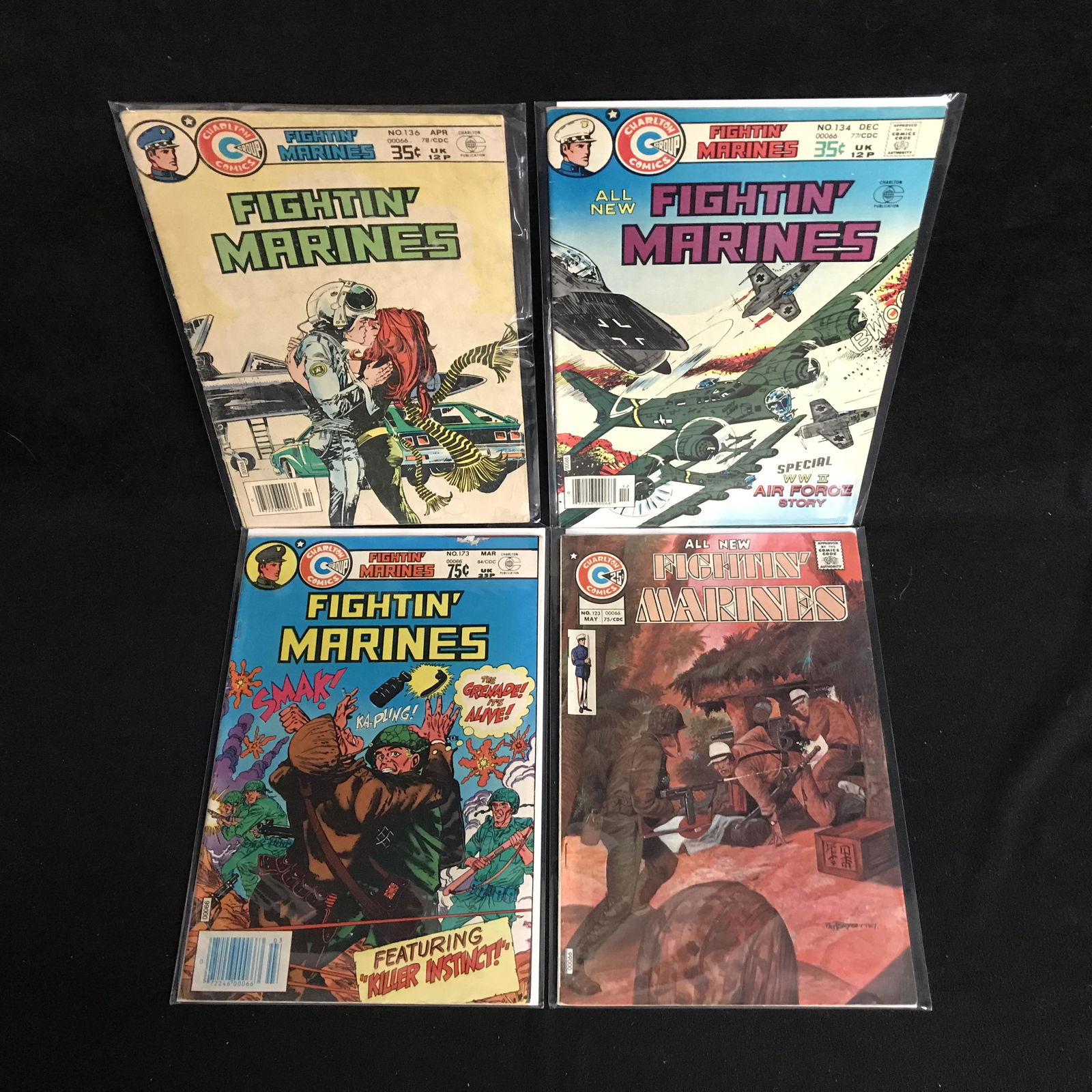 VINTAGE FIGHTIN' MARINES COMIC BOOK LOT (CHARLTON COMIC (1 of 1)