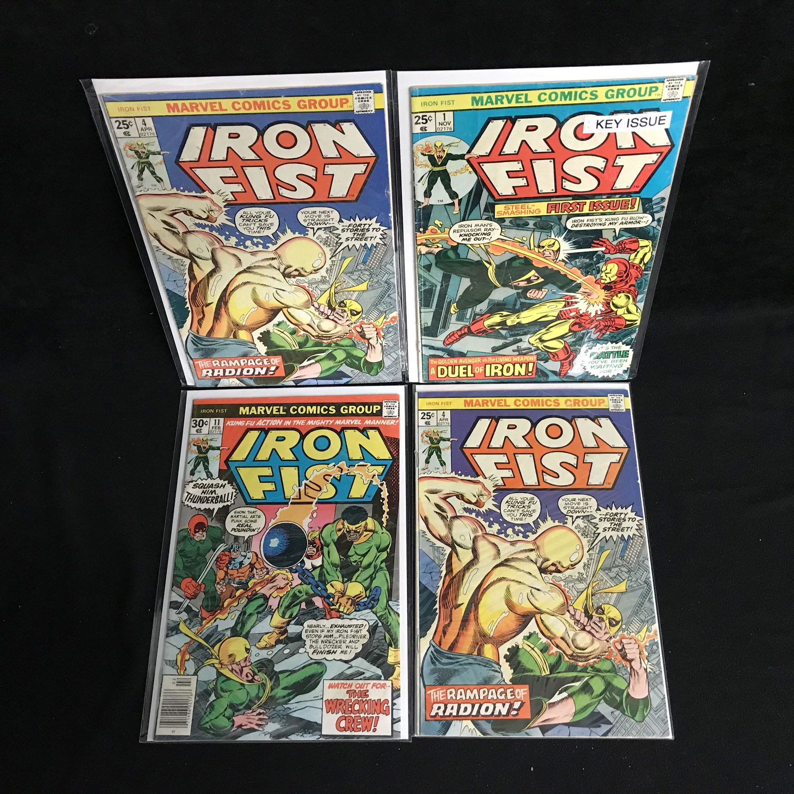 IRON FIST COMIC BOOK LOT (MARVEL COMICS) (1 of 1)