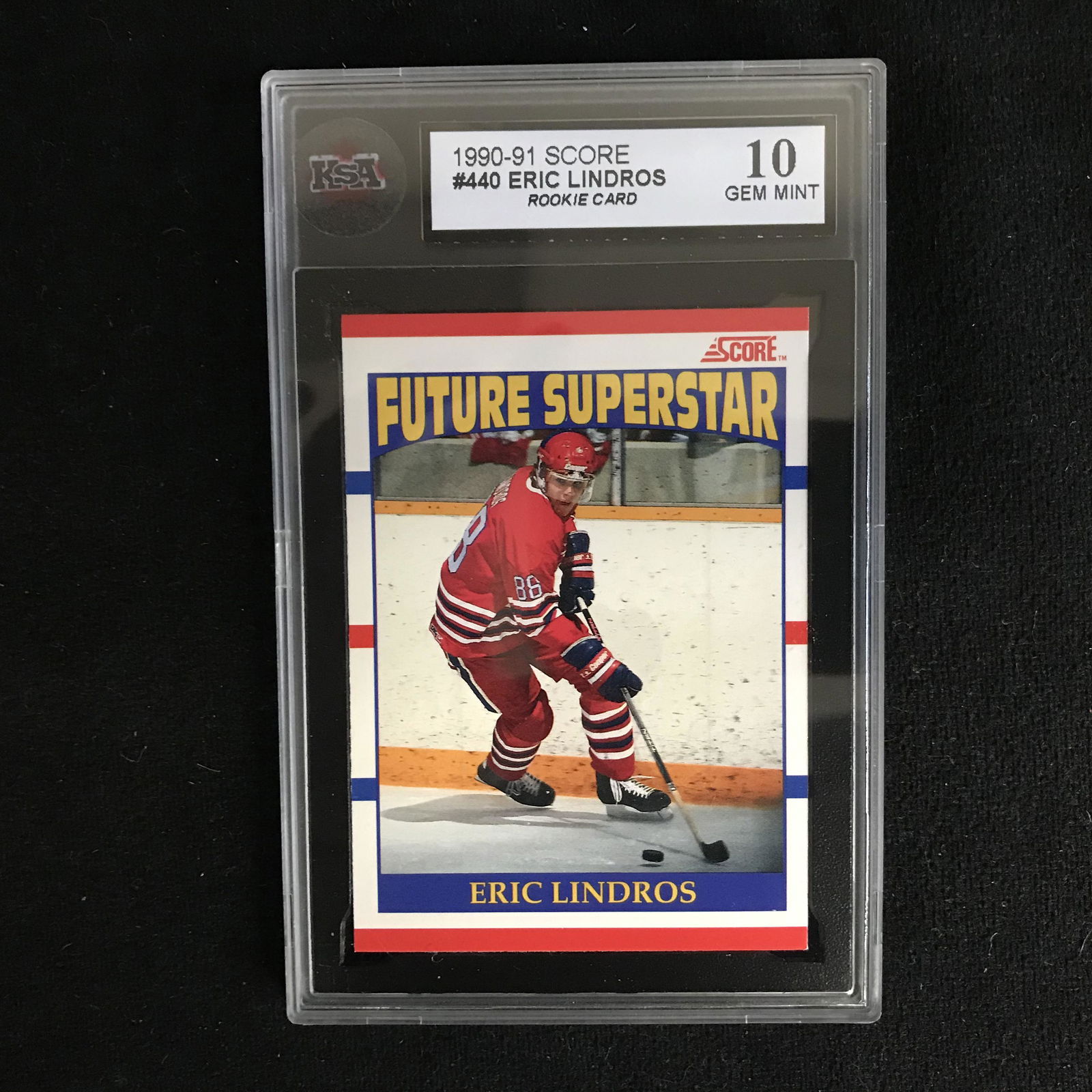 1990-91 SCORE #440 ERIC LINDROS RC (10 GEM MINT) (1 of 1)