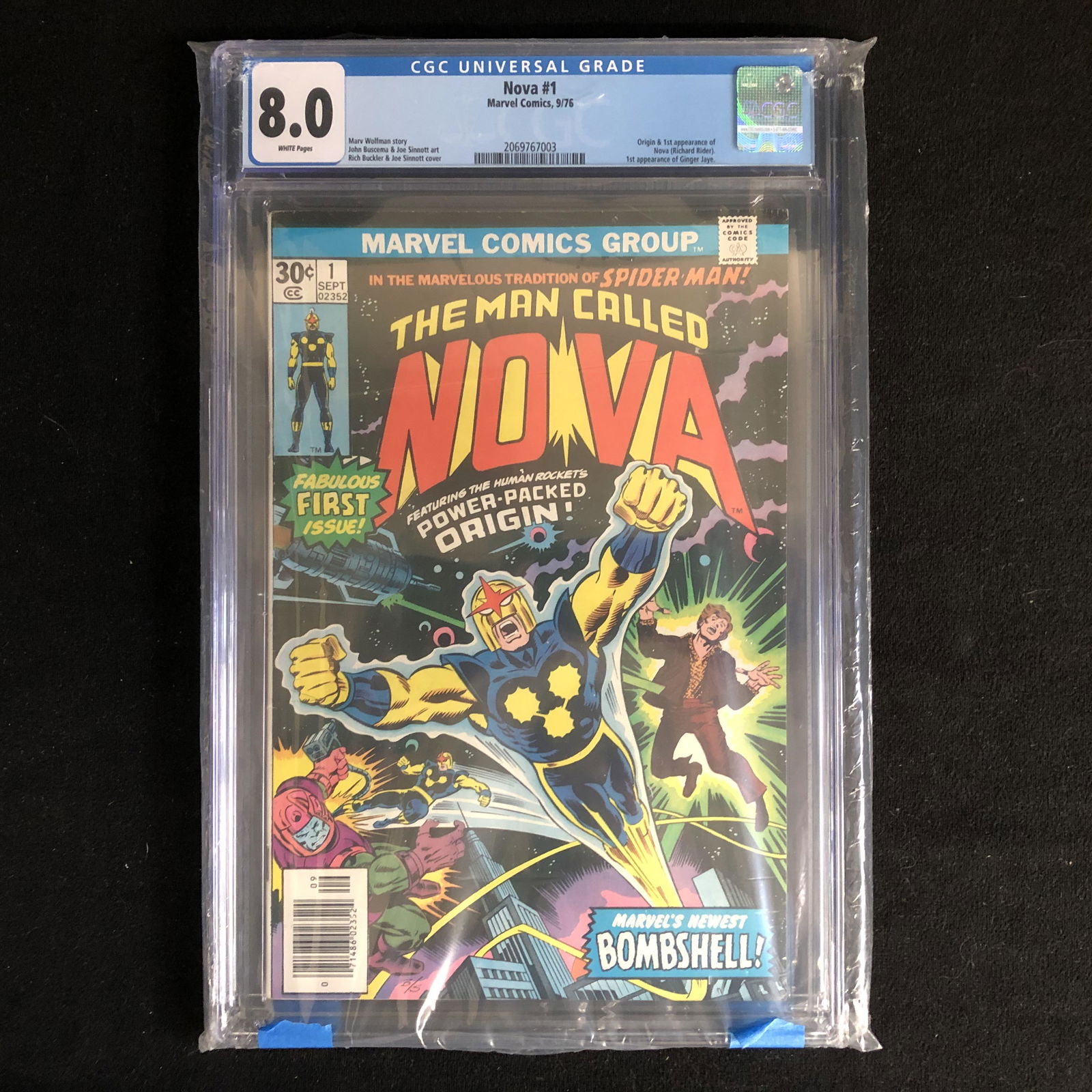 NOVA #1 (CGC 8.0) MARVEL COMICS (1 of 1)