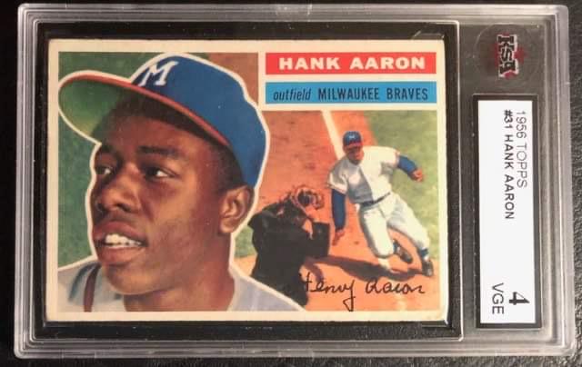 1956 TOPPS #31 HANK AARON (KSA 4) (1 of 2)