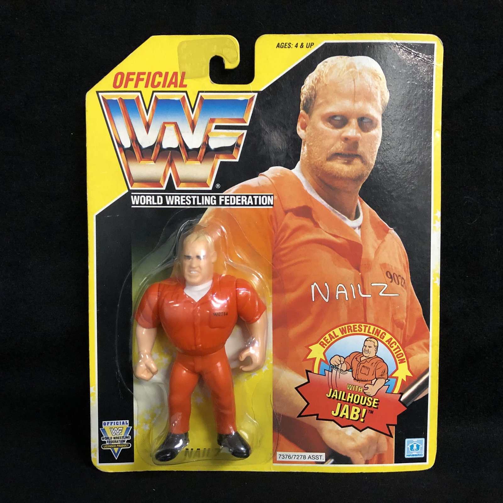 OFFICIAL WWF HASBRO MOC NAILZ WRESTLING FIGURE: OFFICIAL WWF HASBRO MOC NAILZ WRESTLING FIGURE