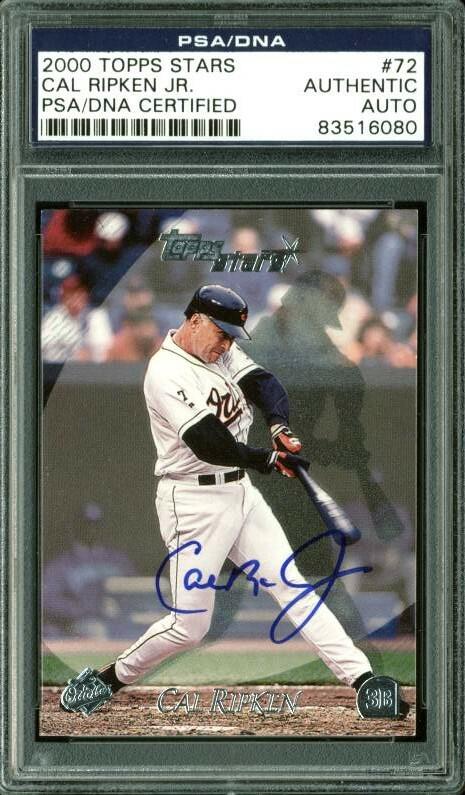 2000 TOPPS STARS #72 CAL RIPKEN JR. AUTHENTIC AUTOGRAPH (1 of 1)