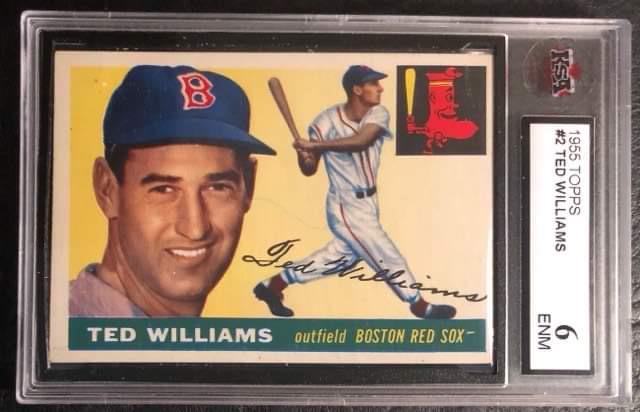 1955 TOPPS #2 TED WILLIAMS (KSA 6) (1 of 2)