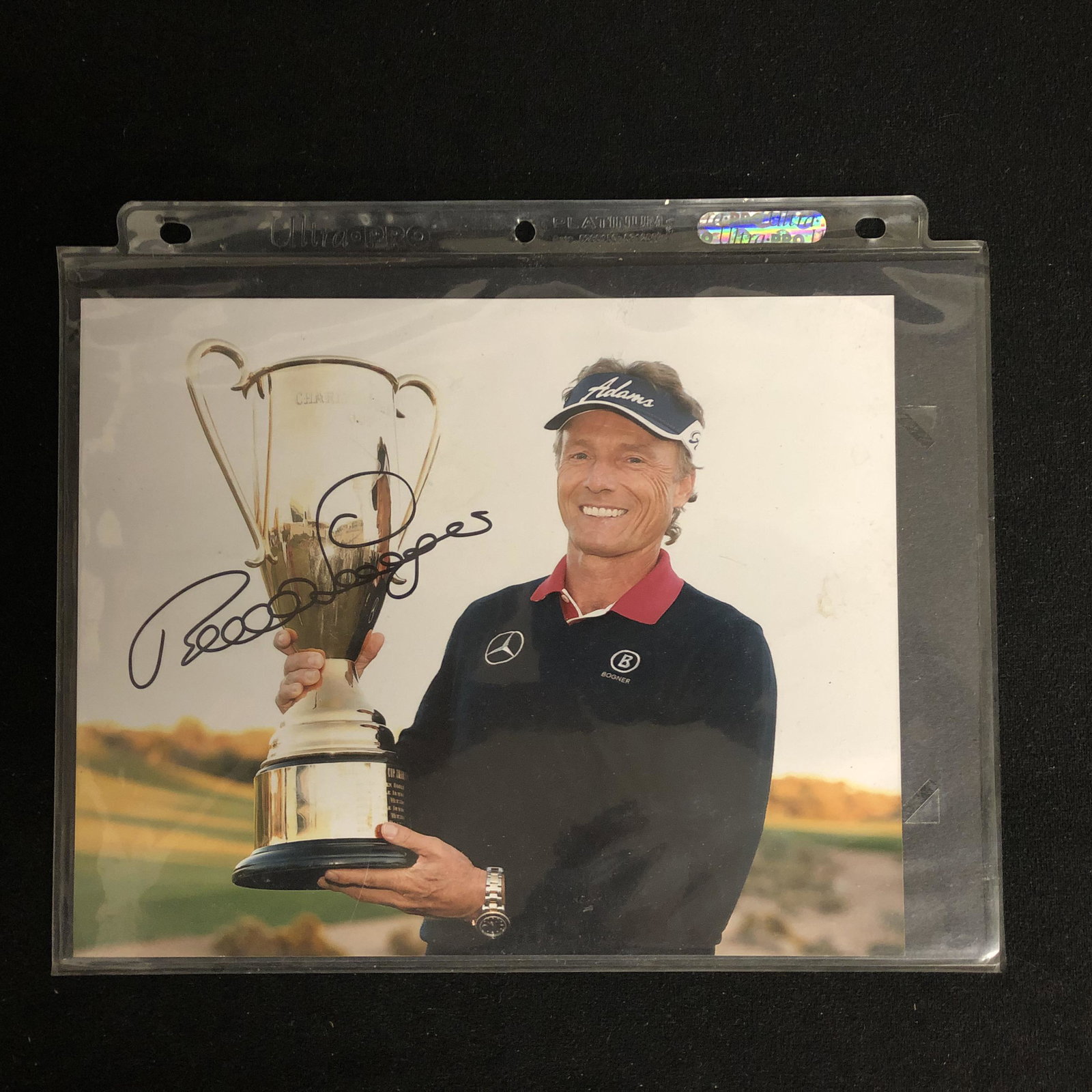 BERNARD LANGER SIGNED 8X10 PHOTO: BERNARD LANGER SIGNED 8X10 PHOTO