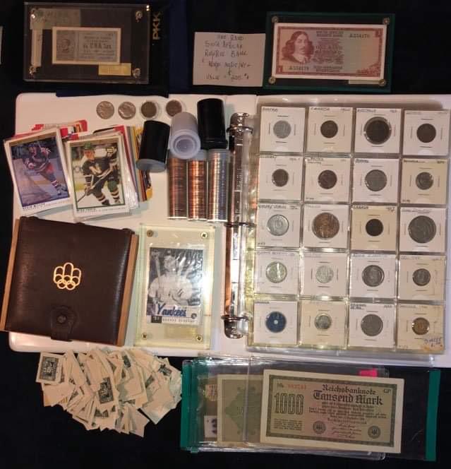 COLLECTION OF BILLS, CARDS, STAMPS, INDIAN HEAD/BUFFALO (1 of 4)