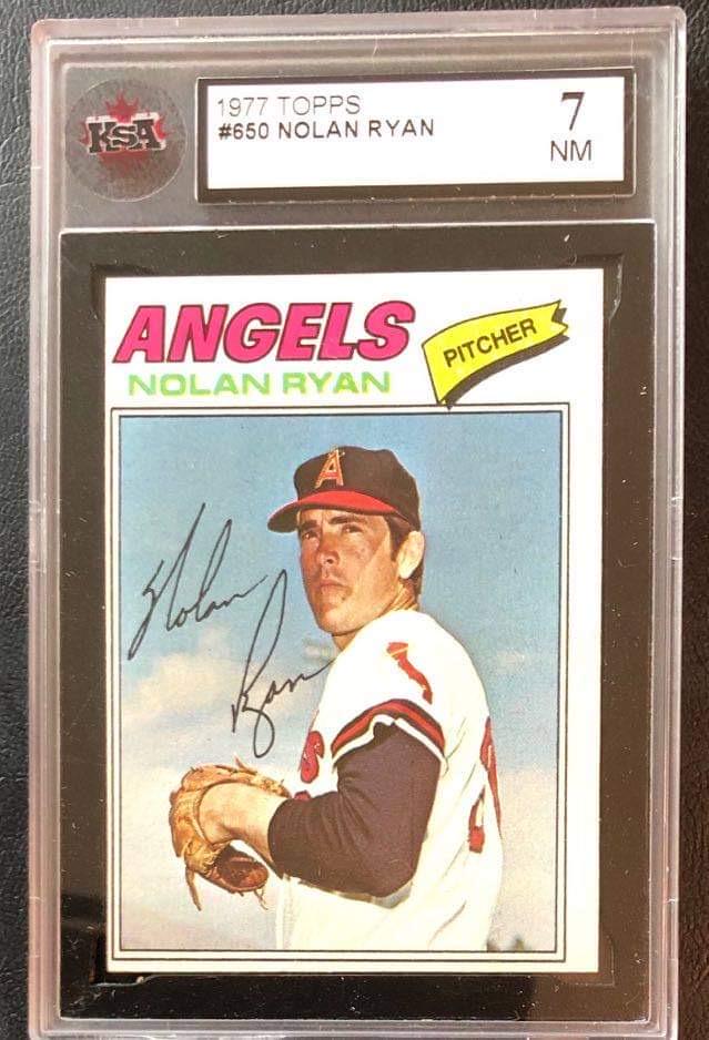 1977 TOPPS #650 NOLAN RYAN (KSA 7) (1 of 2)