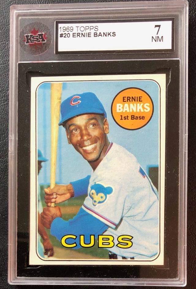 1969 TOPPS #20 ERNIE BANKS (KSA 7) (1 of 2)