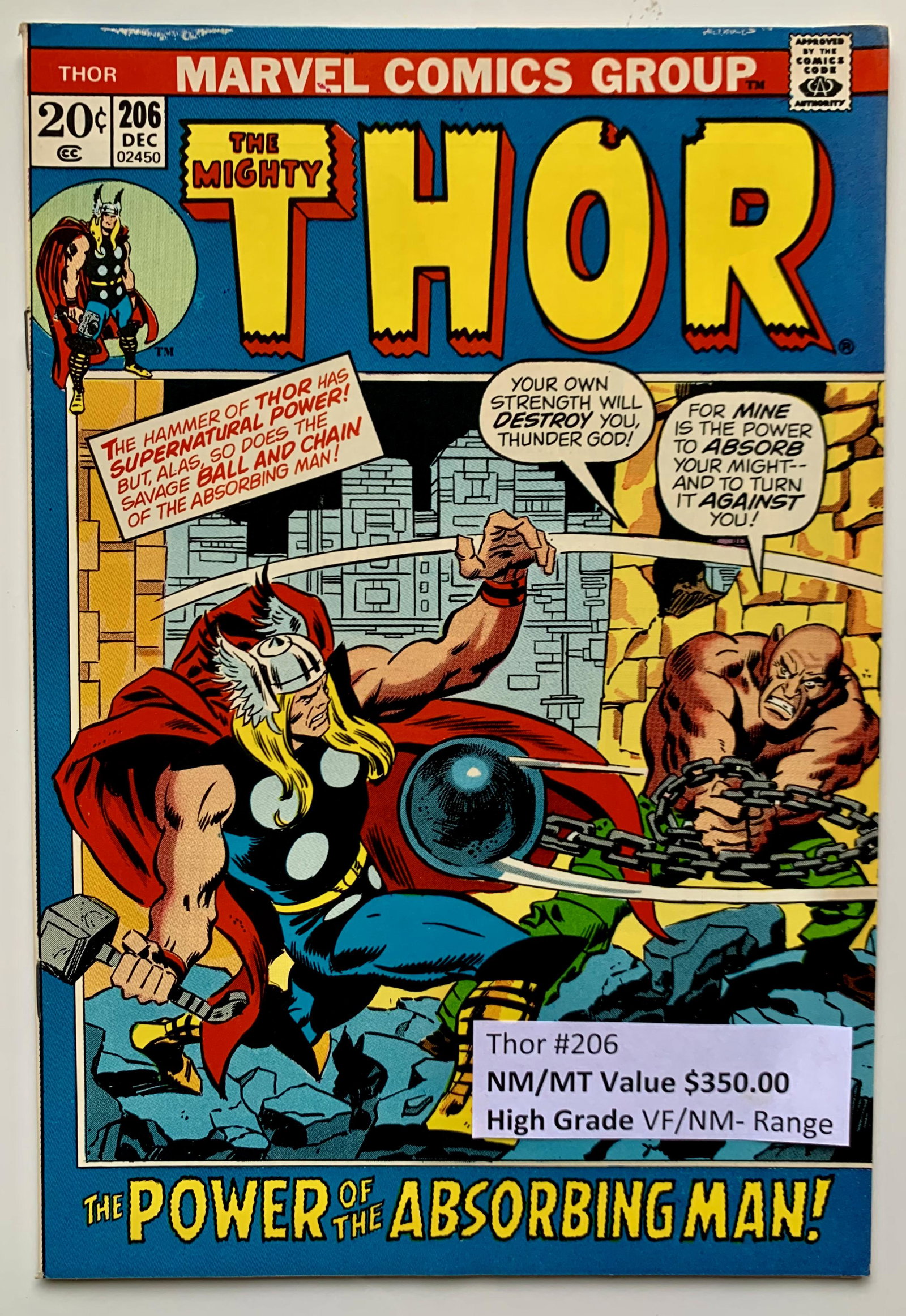 THE MIGHTY THOR #206 (MARVEL COMICS): THE MIGHTY THOR #206 (MARVEL COMICS)