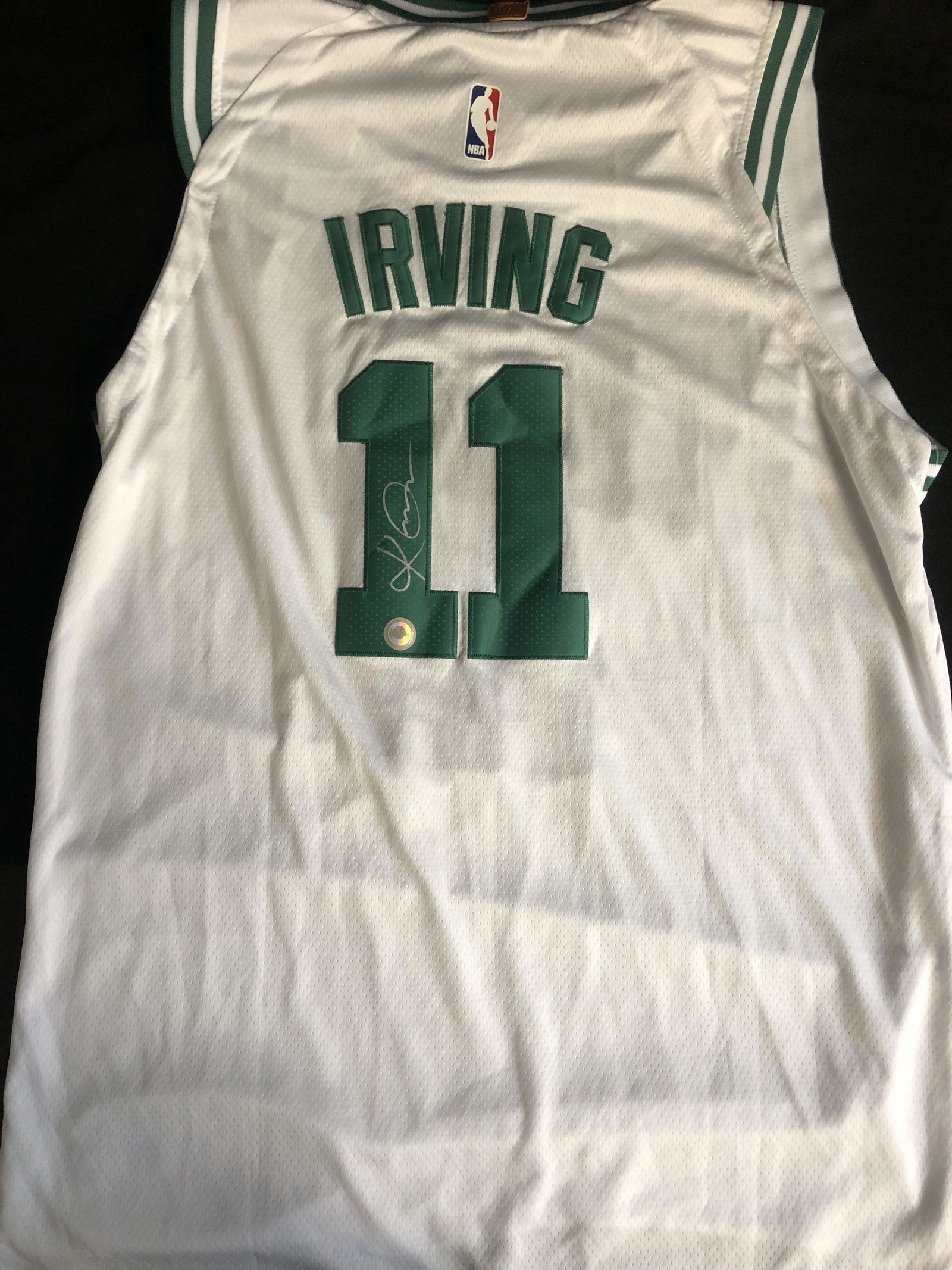 KYRIE IRVING SIGNED CELTICS JERSEY (ORIGINAL HOLOGRAM) (1 of 4)