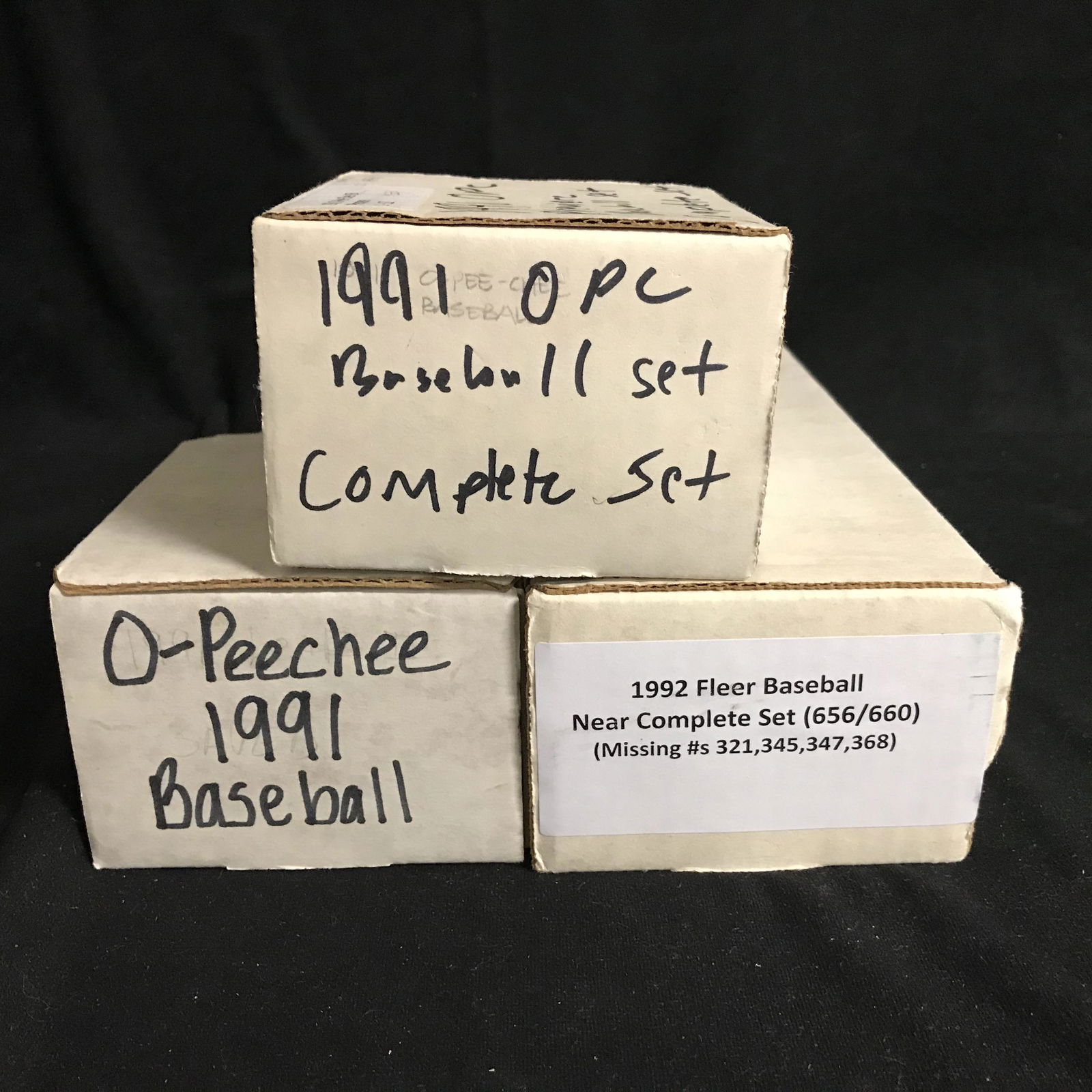 EARLY 90s BASEBALL CARD SETS LOT (NEAR COMPLETE, (1 of 1)