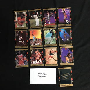 MICHAEL JORDAN BEST OF THE BEST TRADING CARD LOT (12: MICHAEL JORDAN BEST OF THE BEST TRADING CARD LOT (12 CARD SET)