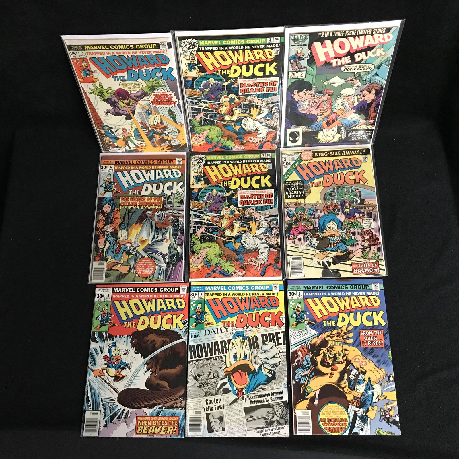 HOWARD THE DUCK COMIC BOOK LOT (MARVEL COMICS) (1 of 1)