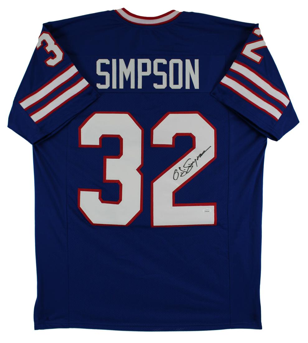 O.J. Simpson Authentic Signed Blue Pro Style Jersey (1 of 3)