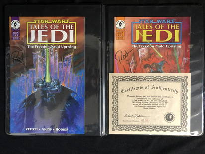 STAR WARS:TALES OF THE JEDI #1 & #2 SIGNED DENIS RODIER: STAR WARS: TALES OF THE JEDI #1 & #2 SIGNED BY DENIS RODIER