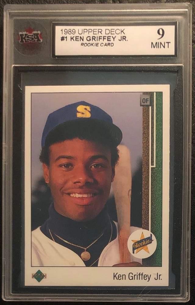 1989 UPPER DECK #1 KEN GRIFFEY, JR RC (KSA 9) (1 of 2)