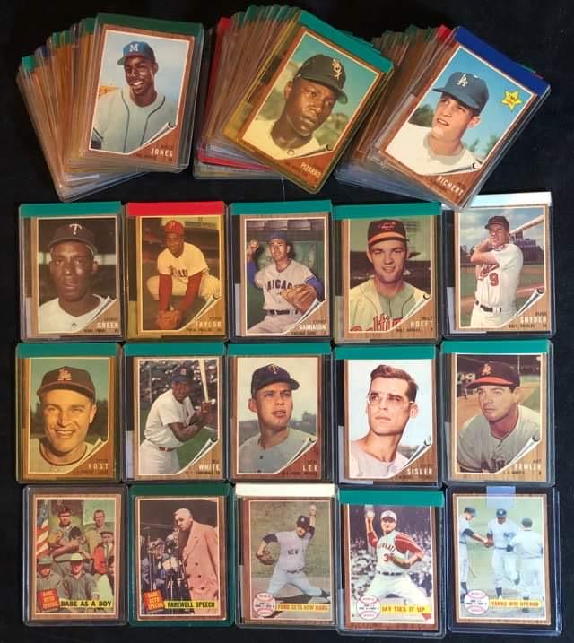 1962 TOPPS BASEBALL NEAR SET (NICE CONDITION) (1 of 2)