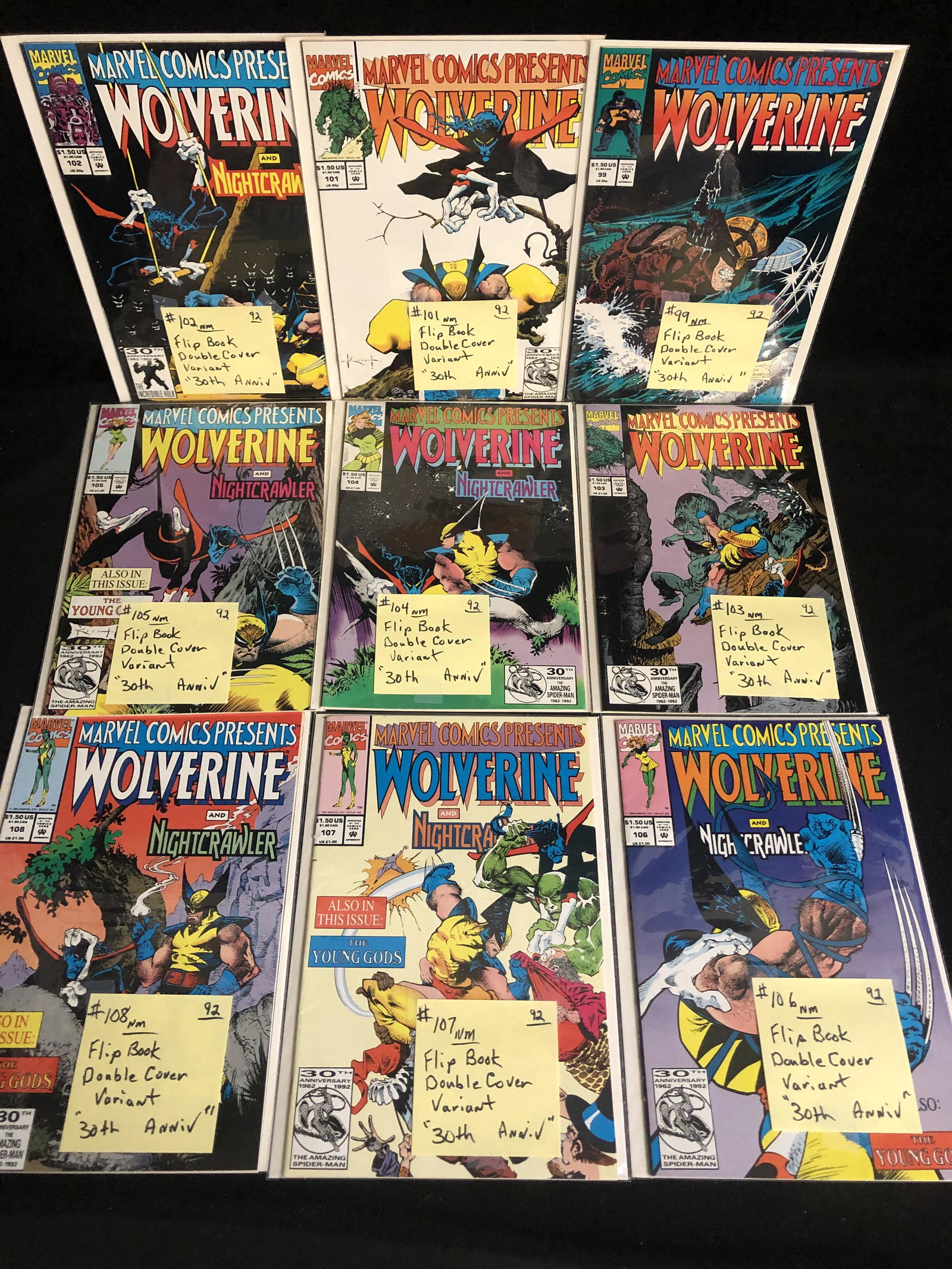 MARVEL COMICS PRESENTS: WOLVERINE COMIC BOOK LOT: MARVEL COMICS PRESENTS: WOLVERINE COMIC BOOK LOT