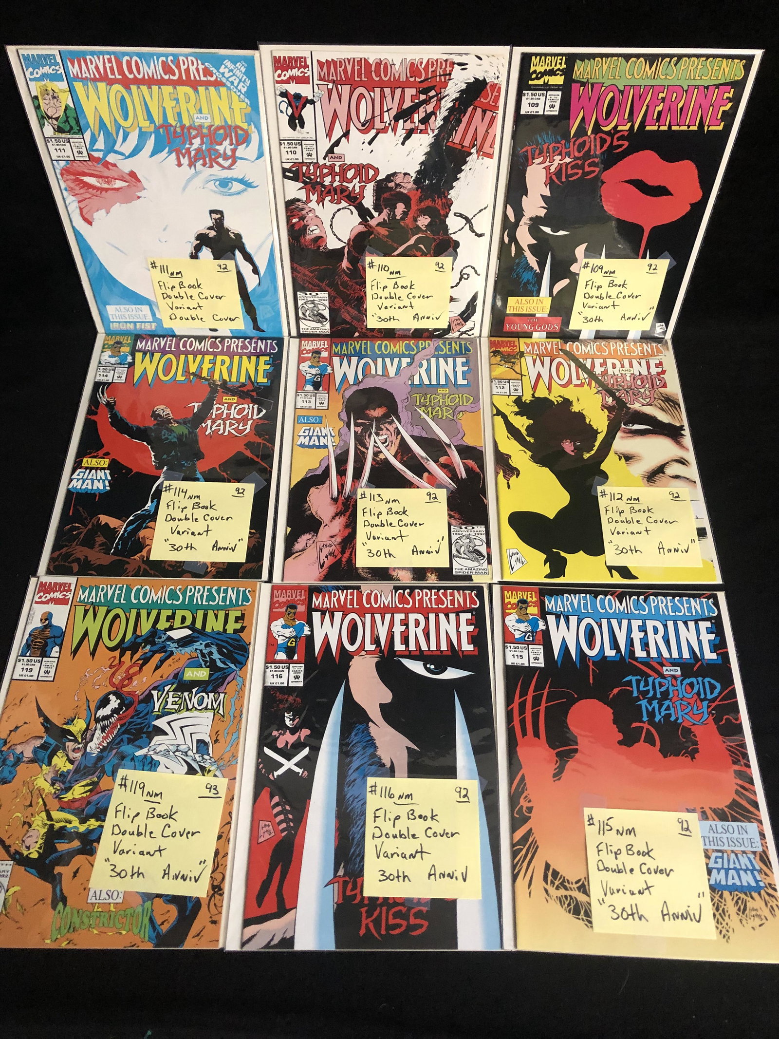 MARVEL COMICS PRESENTS: WOLVERINE COMIC BOOK LOT: MARVEL COMICS PRESENTS: WOLVERINE COMIC BOOK LOT