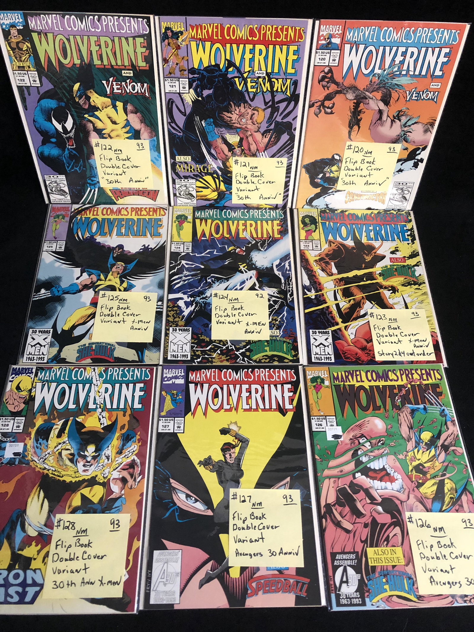 MARVEL COMICS PRESENTS: WOLVERINE COMIC BOOK LOT: MARVEL COMICS PRESENTS: WOLVERINE COMIC BOOK LOT