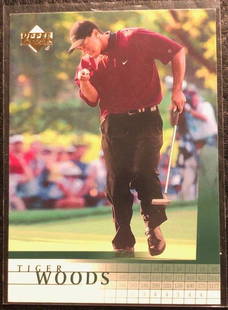 2001 Upper Deck #1 Tiger Woods Rookie Card: 2001 Upper Deck #1 Tiger Woods Rookie Card