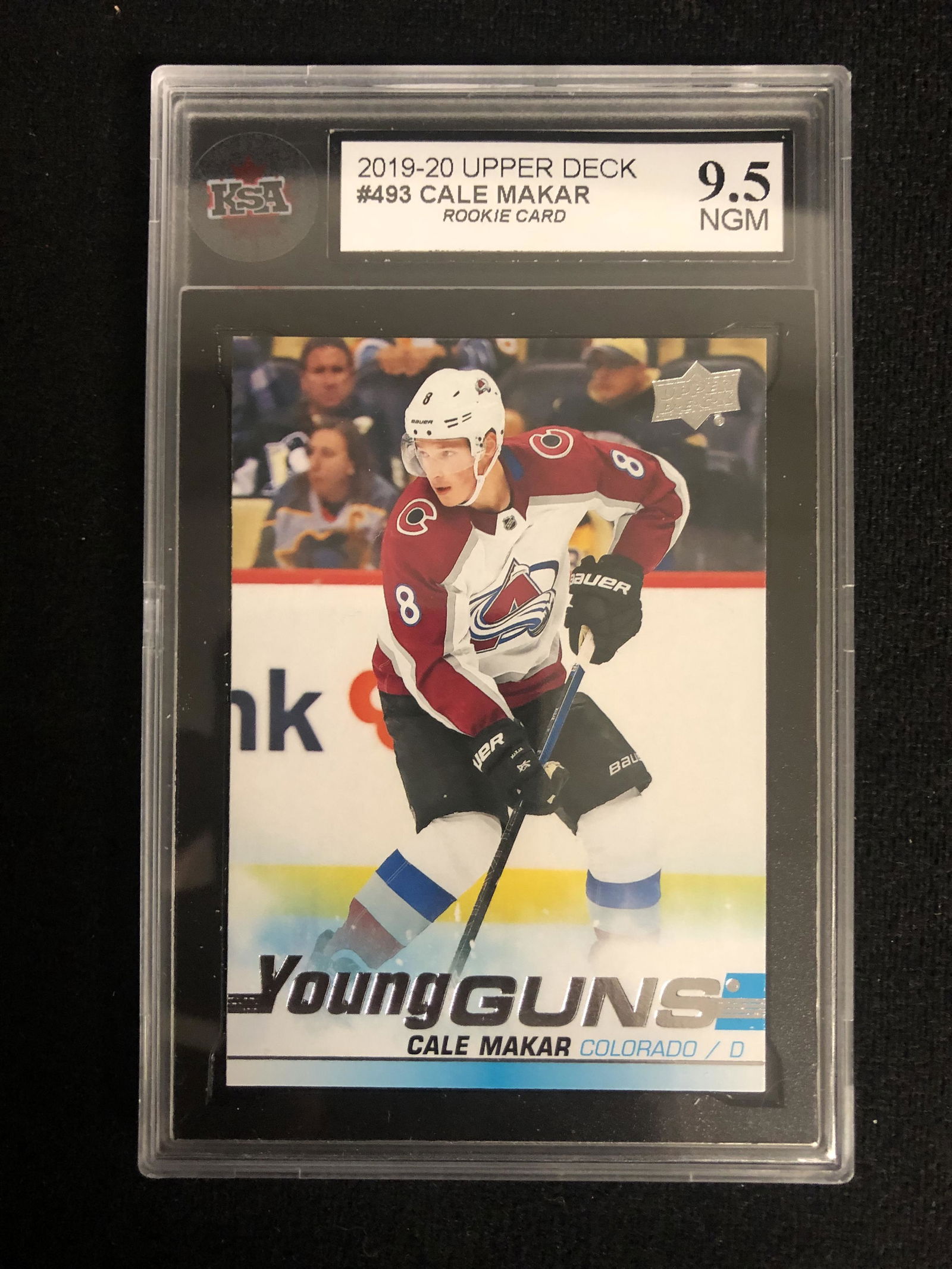 2019-20 UPPER DECK #493 CALE MAKAR YOUNG GUNS (KSA 9.5) (1 of 1)